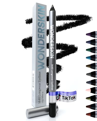 Detalle de Wonderskin 1440 Eyeliner Pencil, Waterproof Deep Black, Smudge-Proof