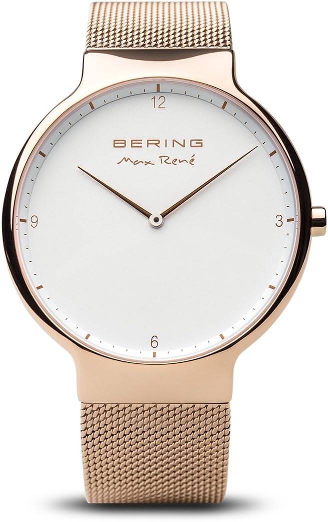 Thumbnail 5 de BERING Quarz Uhr da uomo 40 mm con cassa in acciaio placcato oro rosa, vetro zaffiro e cinturino Milanes