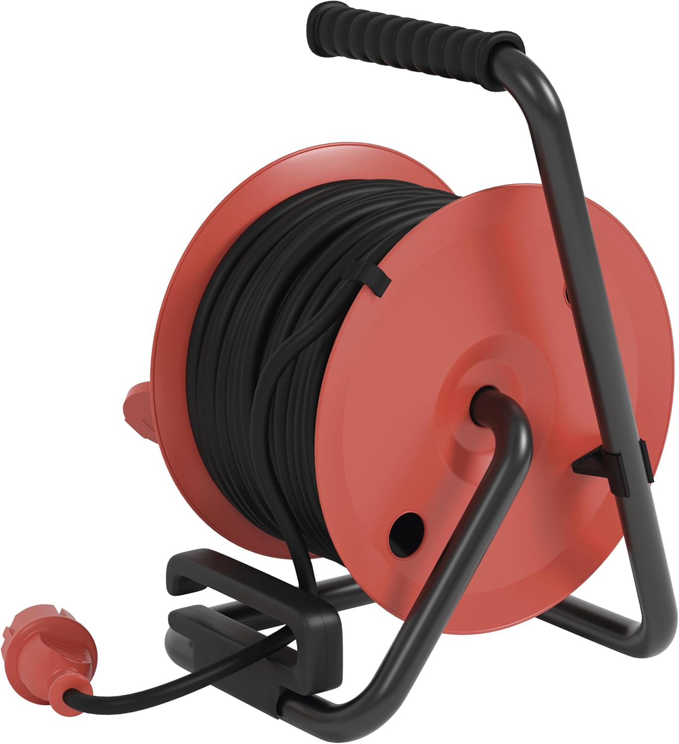 Detalle 2 de EMOS Kabeltrommel 25 m mit 4 Schuko-Steckdosen (IP44, -25 bis +60 °C, 2300 W)