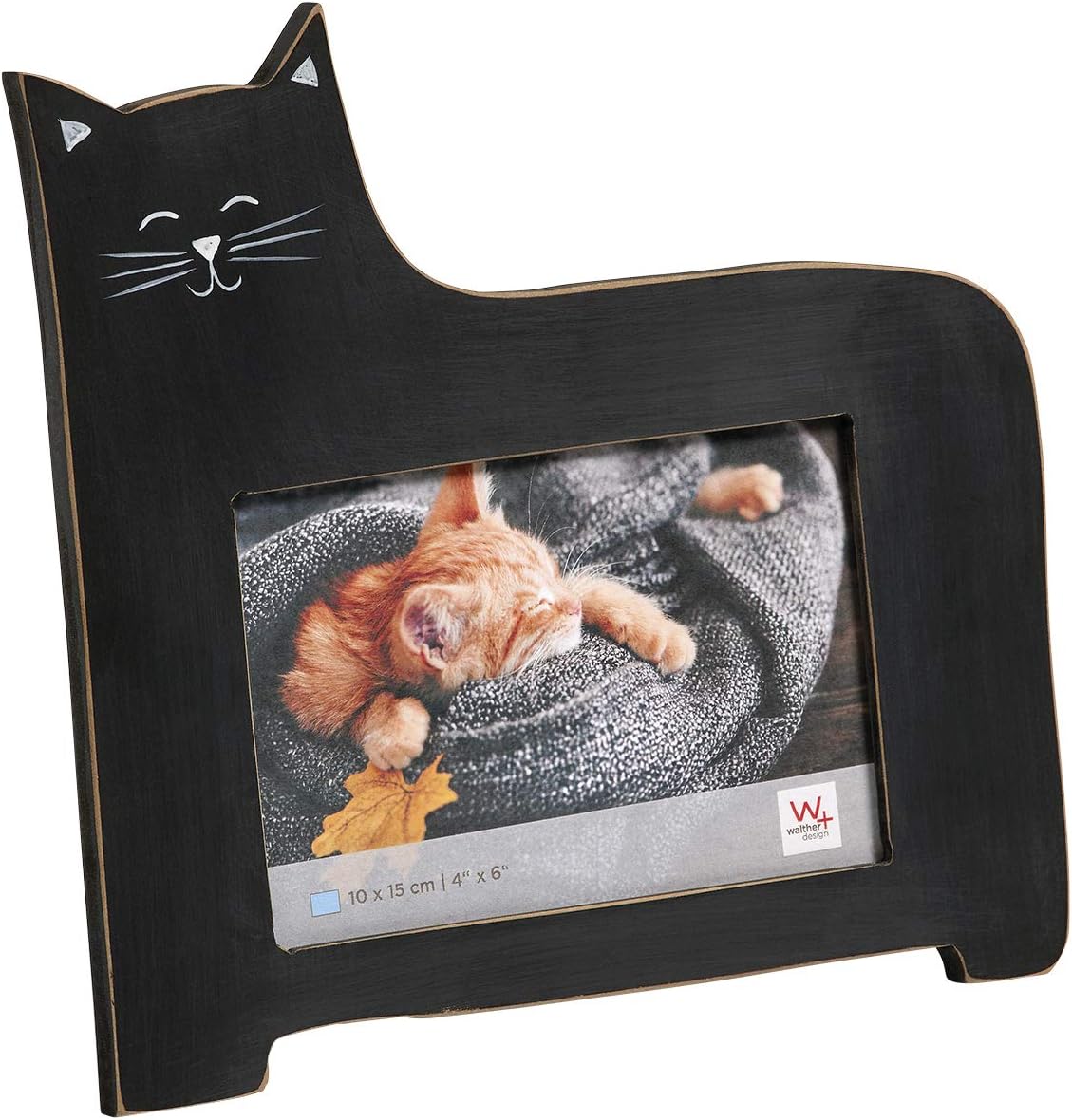 Thumbnail 6 de Walther design Figurine décorative Blanc en Bois, Chat CA199W