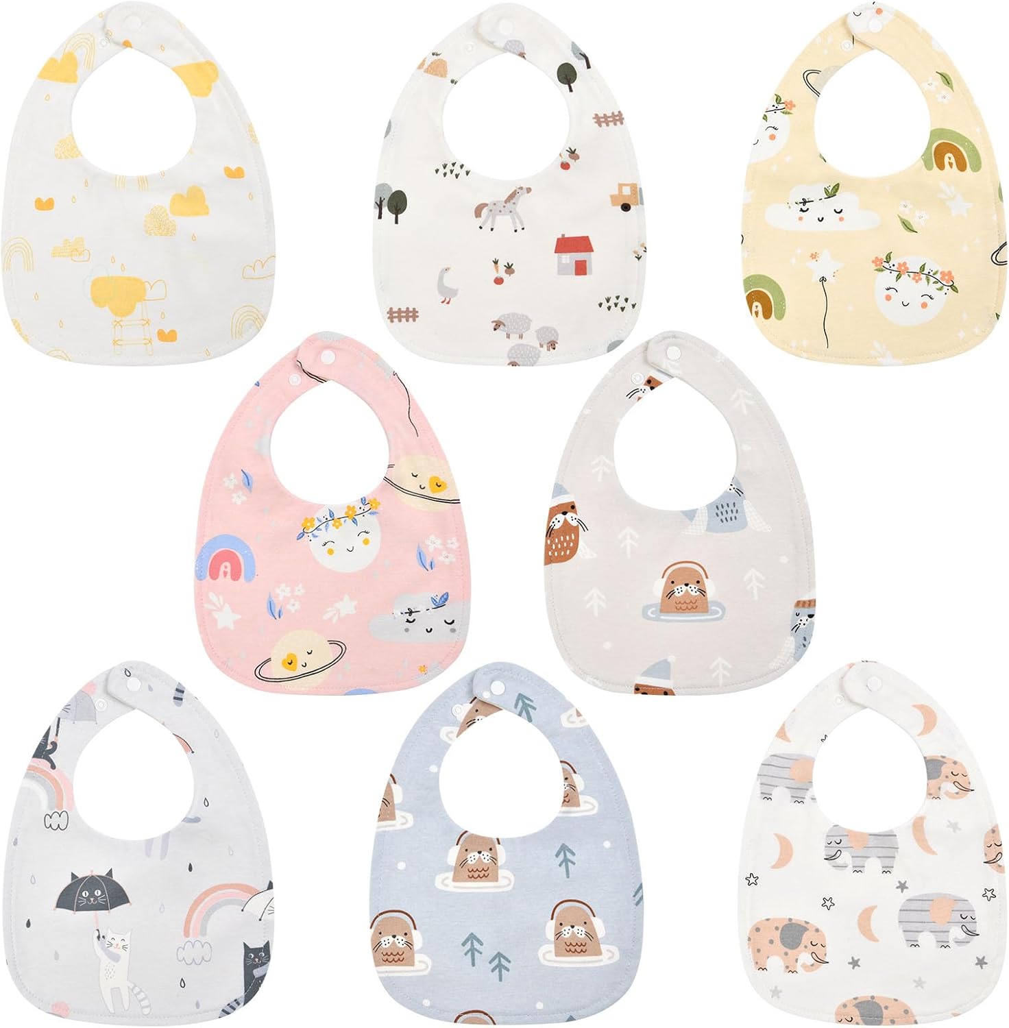 Vicloon Baby Lätzchen 8er Set