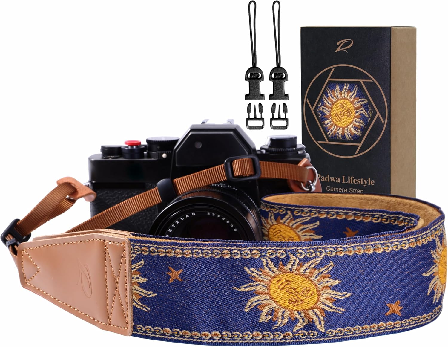Detalle de Padwa Helios Kameragurt 2 Zoll Vollnarbenleder