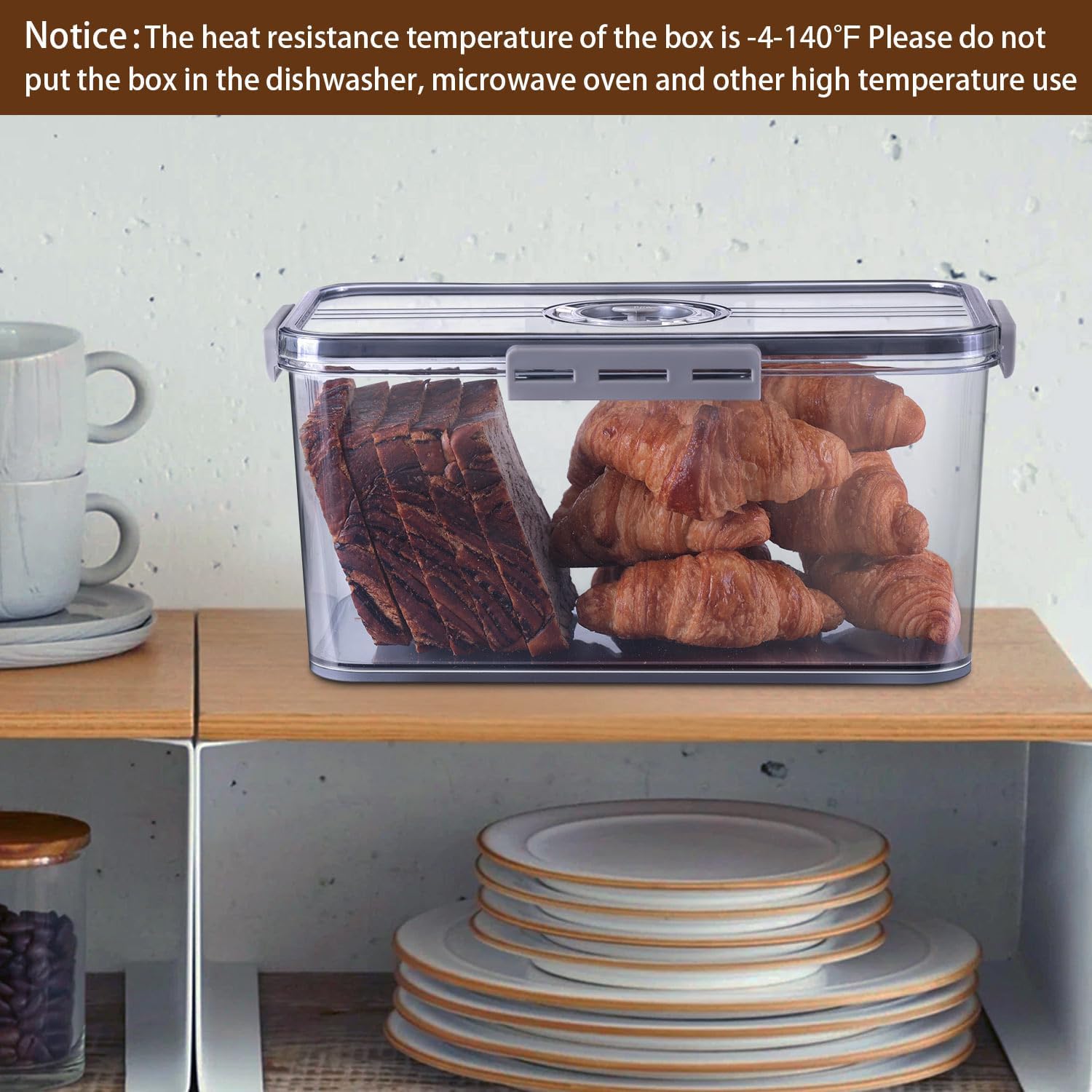 Thumbnail 4 de Gifhomfix Bread Box Airtight bread storage 🍞