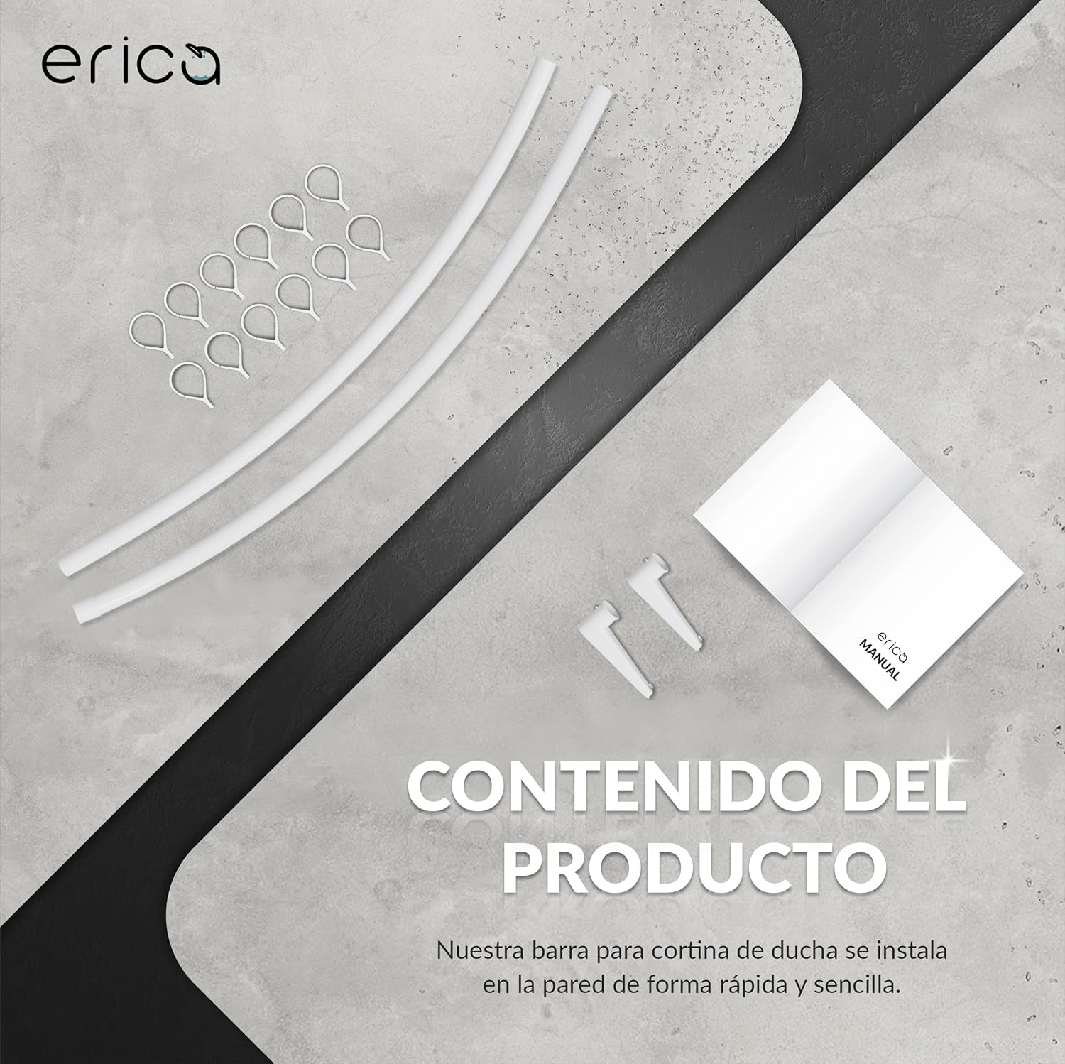 Thumbnail 6 de Erica Barra Curvada para Cortinas de Ducha 140x140cm
