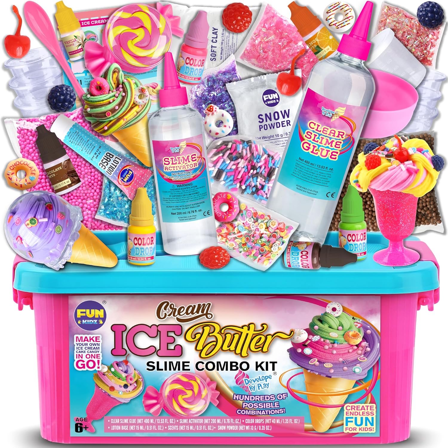 Detalle de FunKidz Butter Slime Kit Ages 8-12