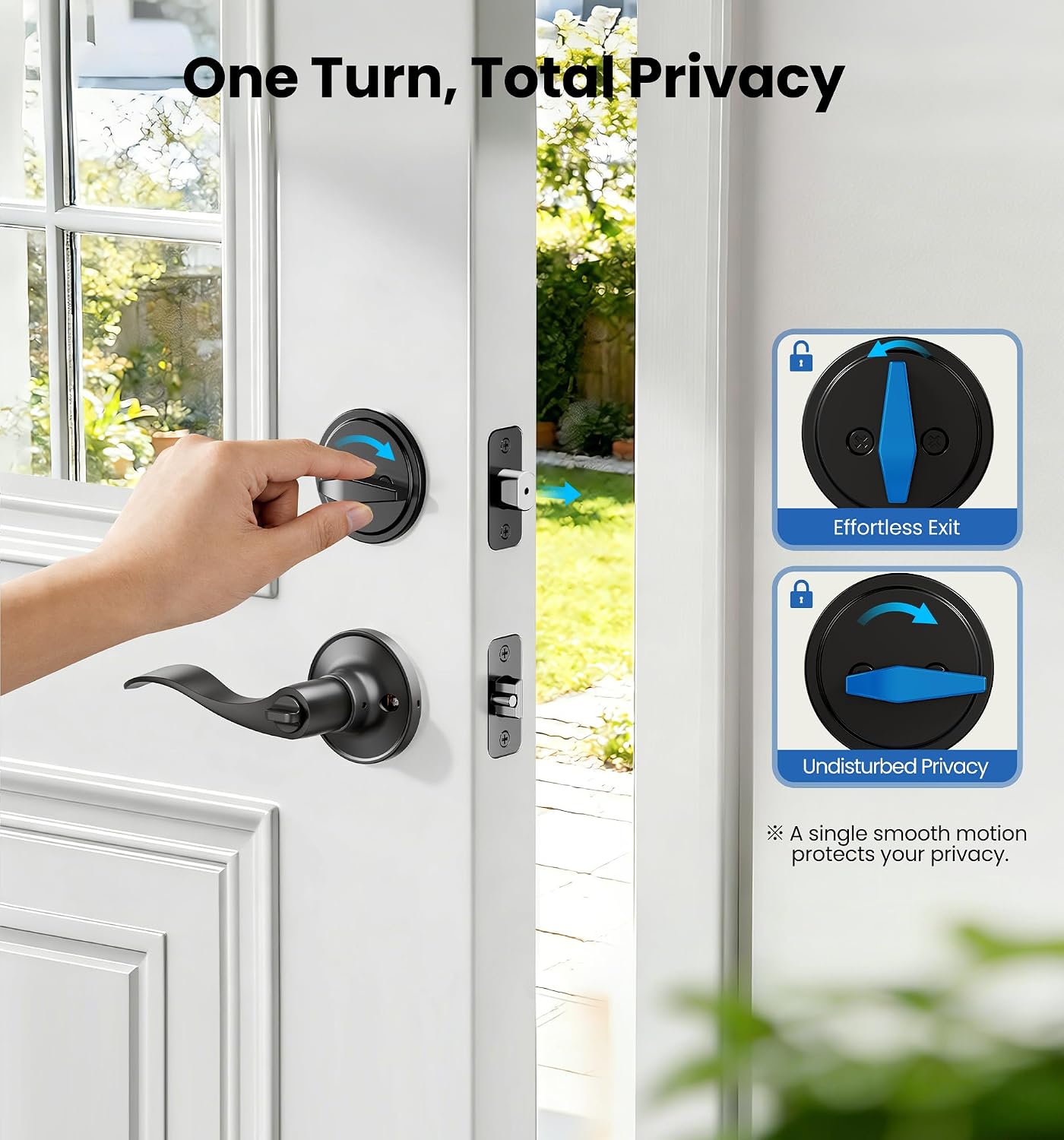Detalle de Veise Front Door Handle Lock Set, Zinc Alloy