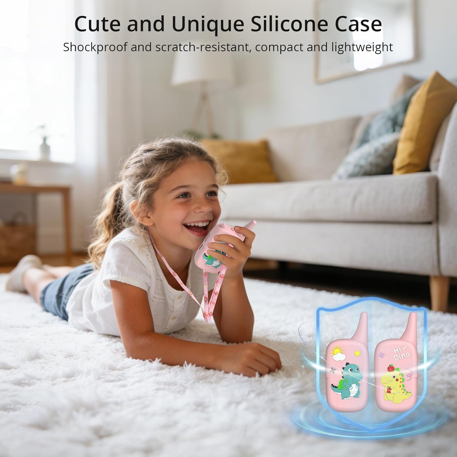Thumbnail 1 de Anbte Video Walkie Talkies for Kids with Silicone Protective Case (2 Pack) – Long Range, Rechargeable, 3–12 Years