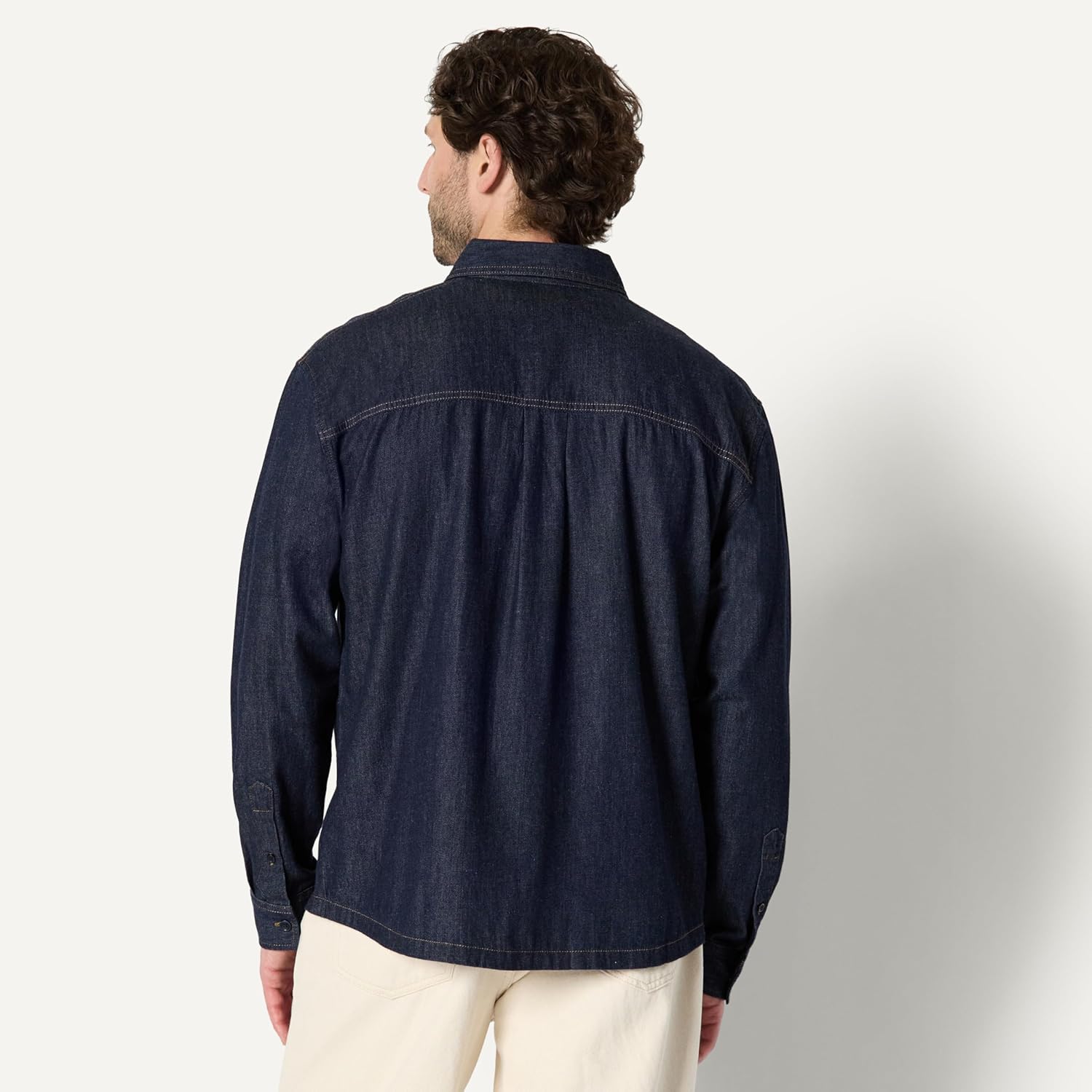 Thumbnail 1 de Amazon Essentials Men's Modern Oversized-Fit Denim Button-Down Shirt