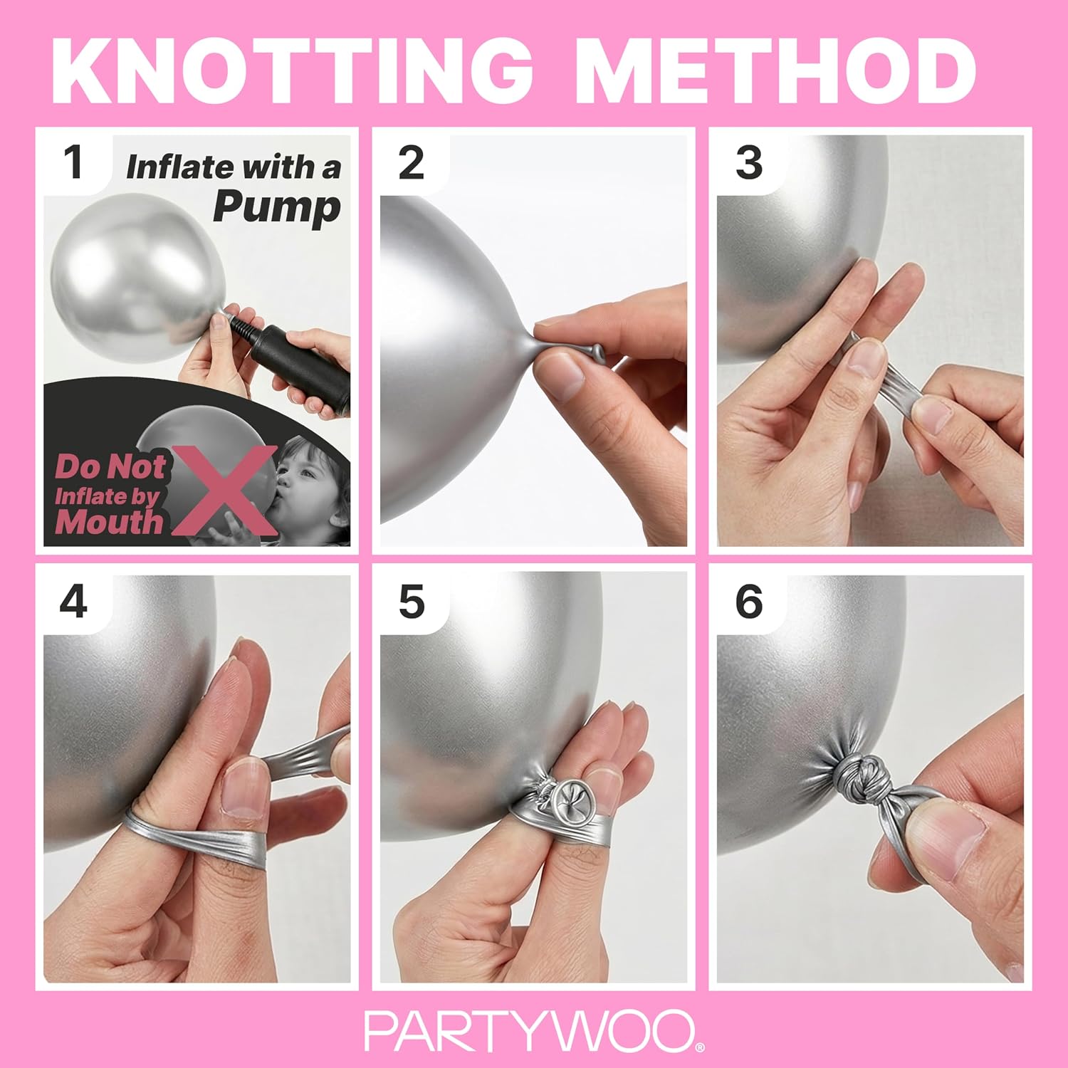 Thumbnail 6 de PartyWoo Pink Balloon Arch Kit (127 pcs) Matte Pink Balloons in Multiple Sizes for Baby Shower, Valentine’s & More
