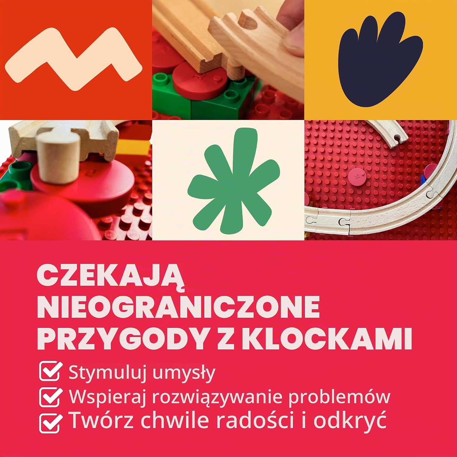 Thumbnail 6 de TOY2 Allround XL – zestaw 41 plastikowych łączników do torów Brio i Duplo