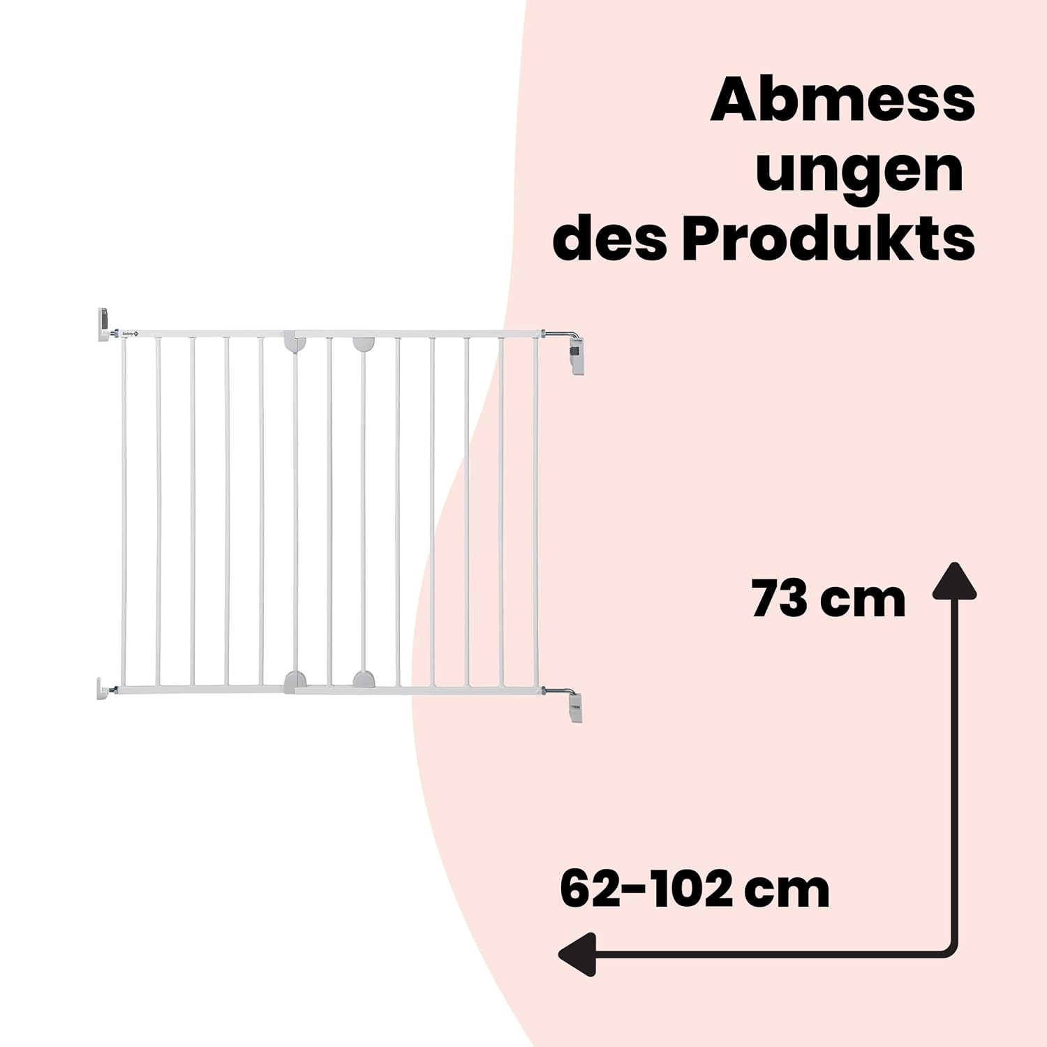 Thumbnail 6 de Safety 1st Wall Fix Treppengitter 62–102cm 🚪