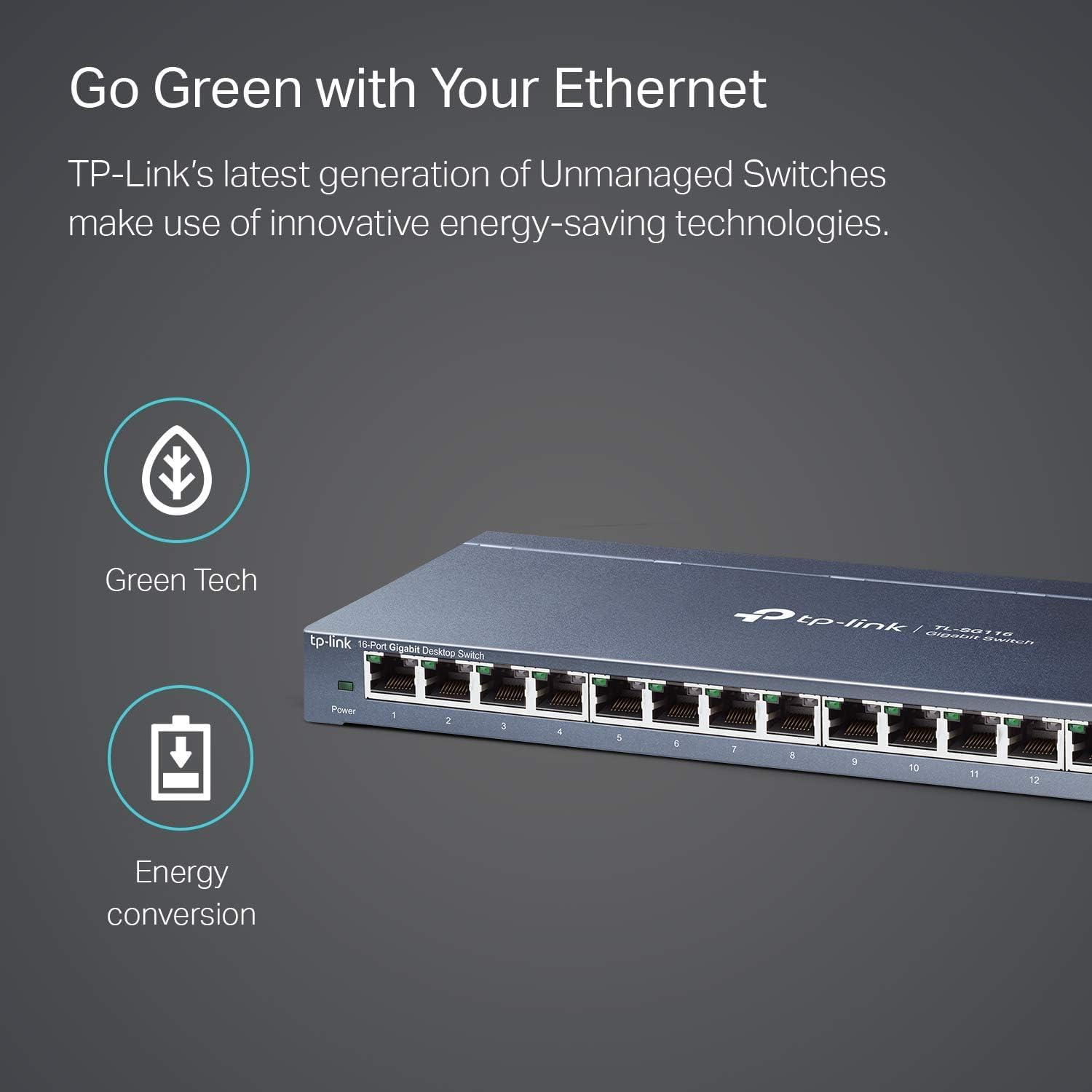 Thumbnail 3 de TP-Link TL-SG116 Gigabit switch 16-port