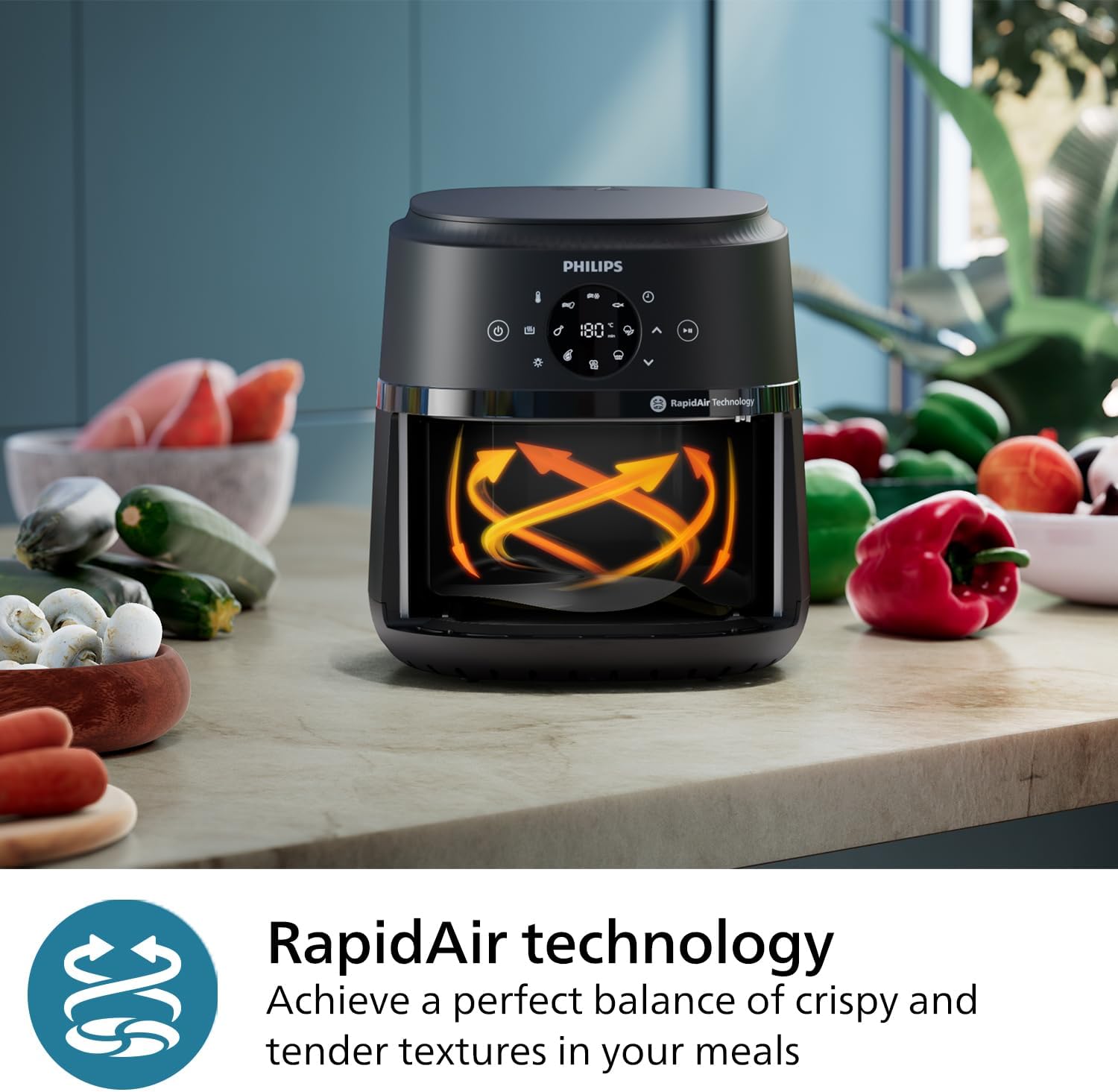 Detalle de Philips Air Fryer 2000 Series 6.2L Air fryer