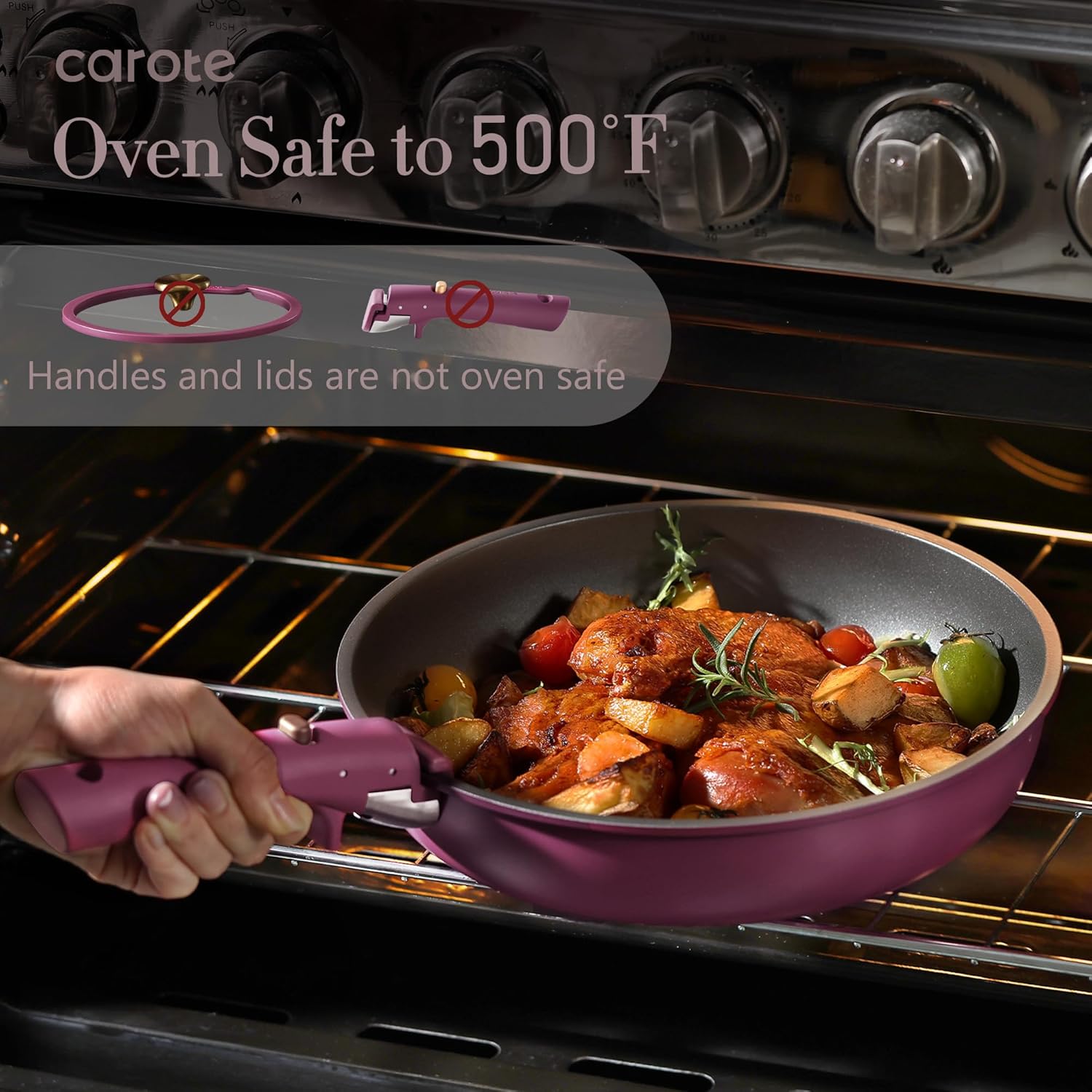 Thumbnail 4 de CAROTE 21pcs Pots and Pans Set