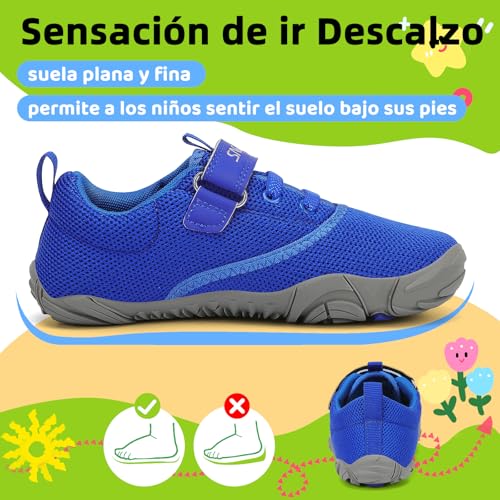 Thumbnail 2 de SAGUARO Barefoot Niños Zapatillas de Trail – Azul, 30 EU