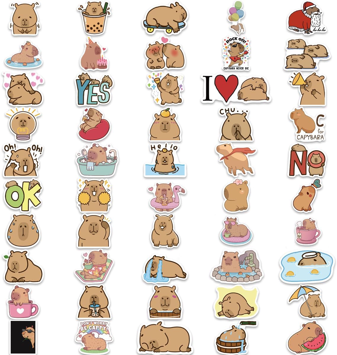 Detalle de Capybara Stickers 100-Pack