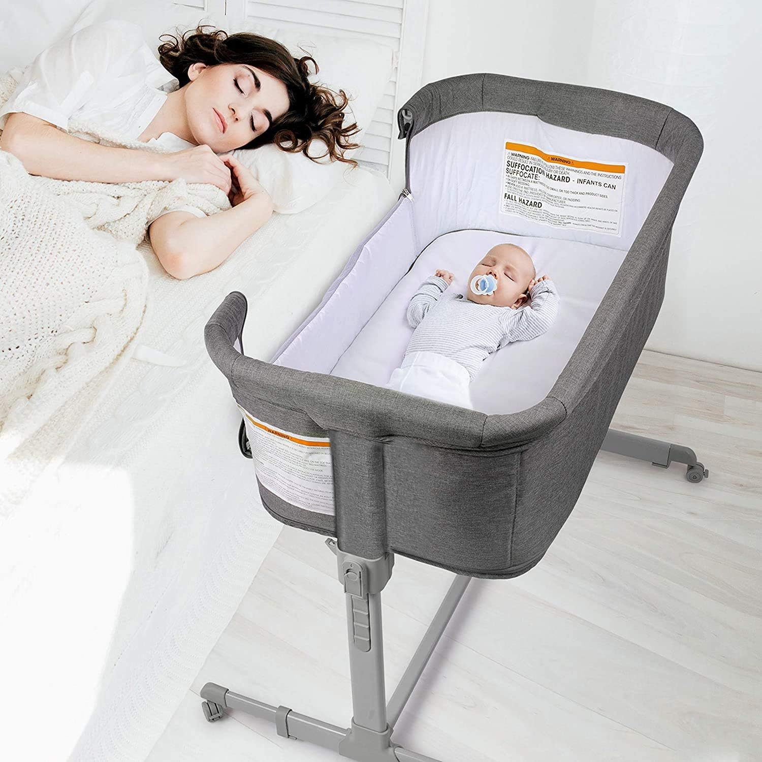 Detalle de KoolerThings 685364199036 3-in-1 Baby Bassinet with Adjustable Height