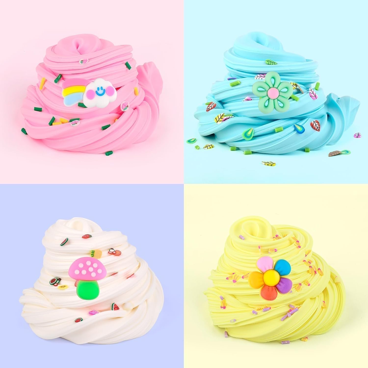 Detalle 2 de 12 Pack Slime Kit 8 Clear & 4 Fluffy Slimes