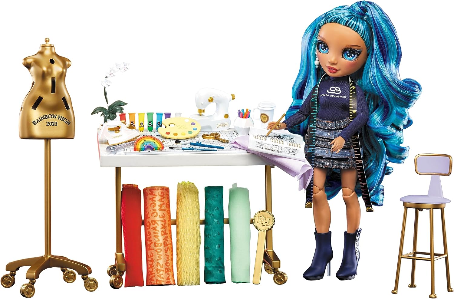 Detalle de Rainbow High Dream & Design Modedesigner-Set 4–12