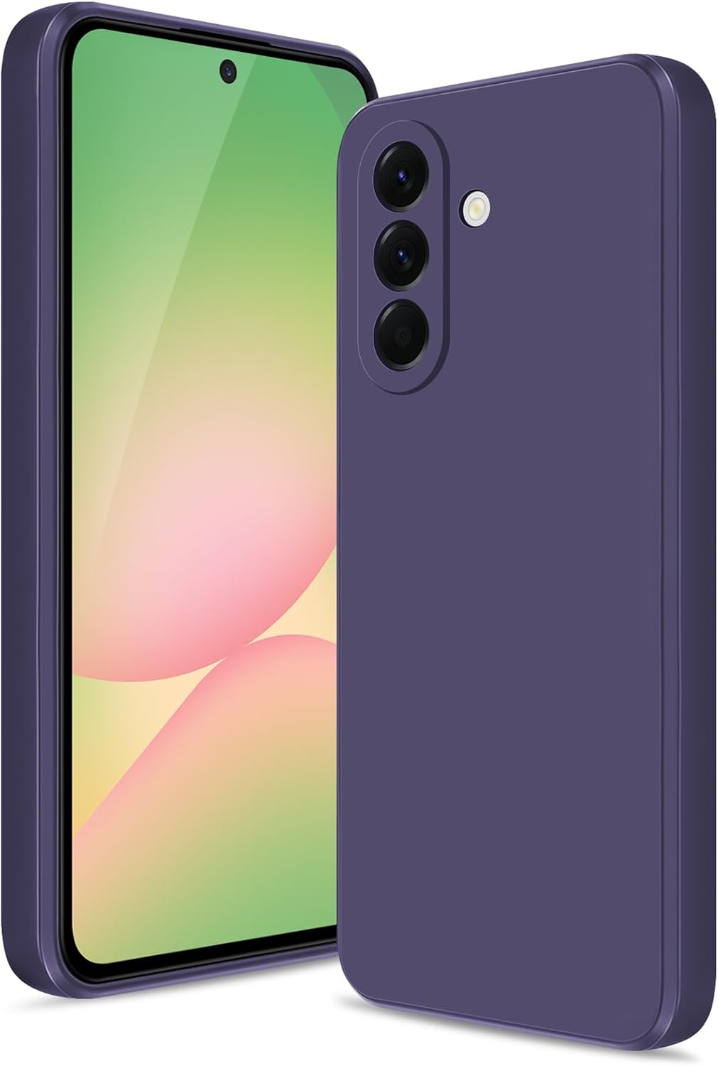 Detalle de Btstring Hülle für Samsung Galaxy A56 – Hochwertiges Silikon Case mit Seidig-Weichem Griff (Lila)