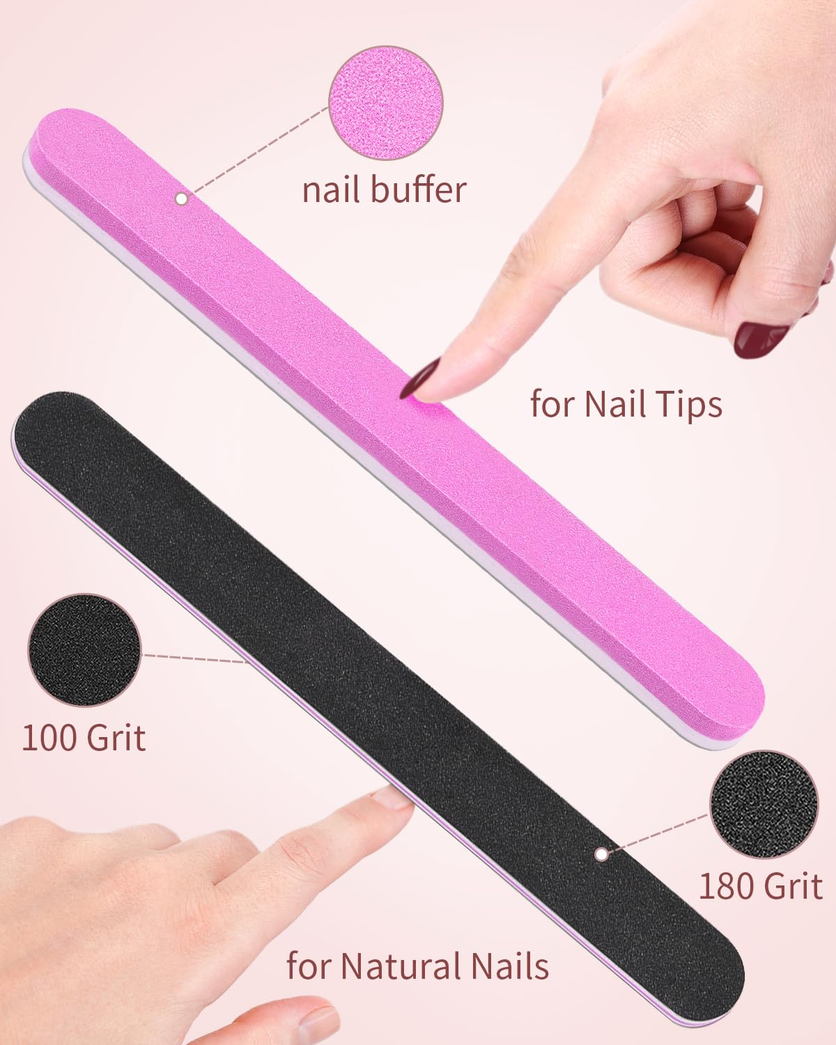 Detalle 2 de MORGLES Clear Acrylic Nail Tips 500 pcs 💅