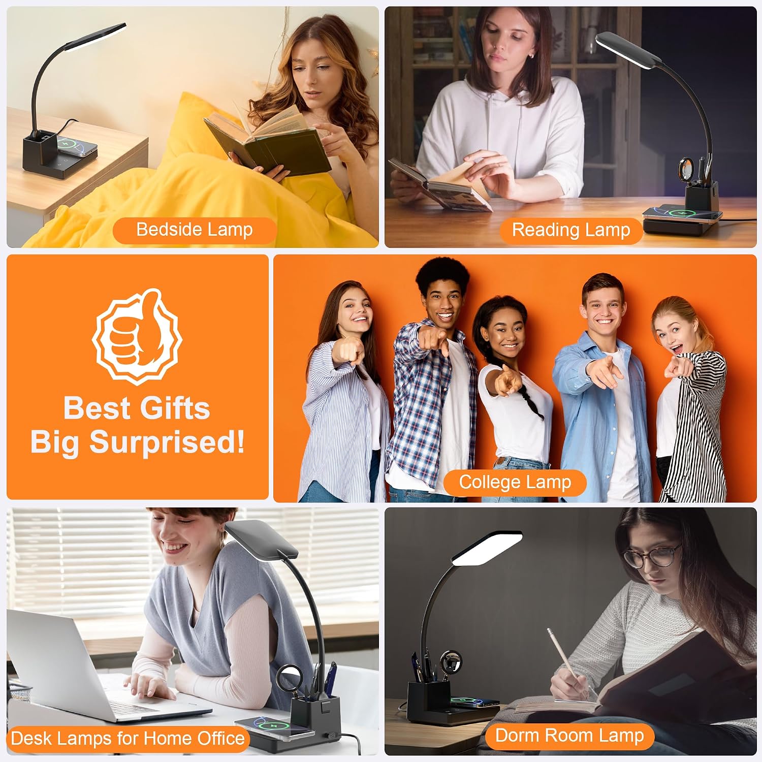 Thumbnail 6 de Sailstar wireless charging desk lamp, 800 lumens