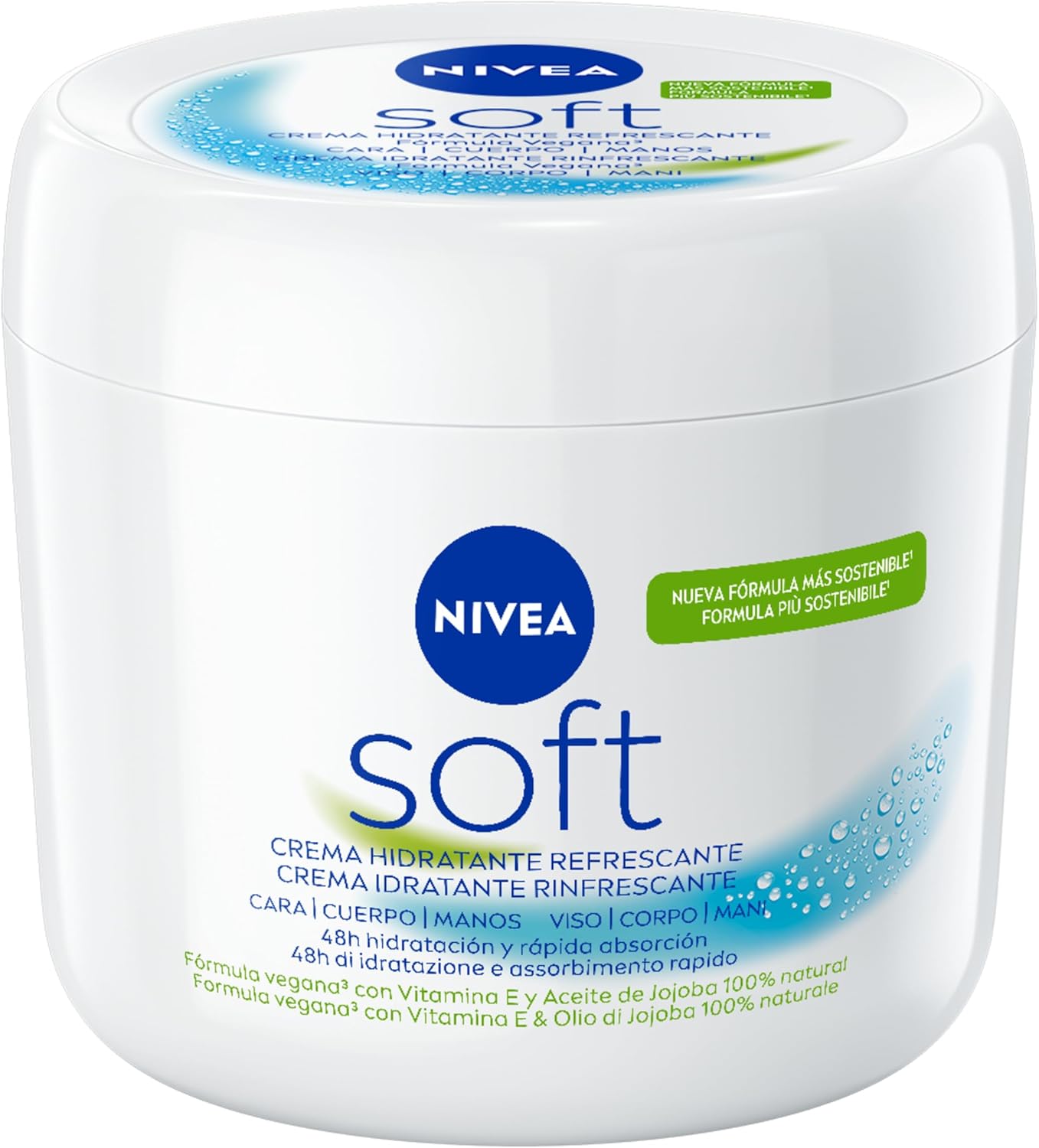 Thumbnail 1 de NIVEA Soft 500 ml: crema multiuso per viso, corpo e mani con Vitamina E e Olio di Jojoba