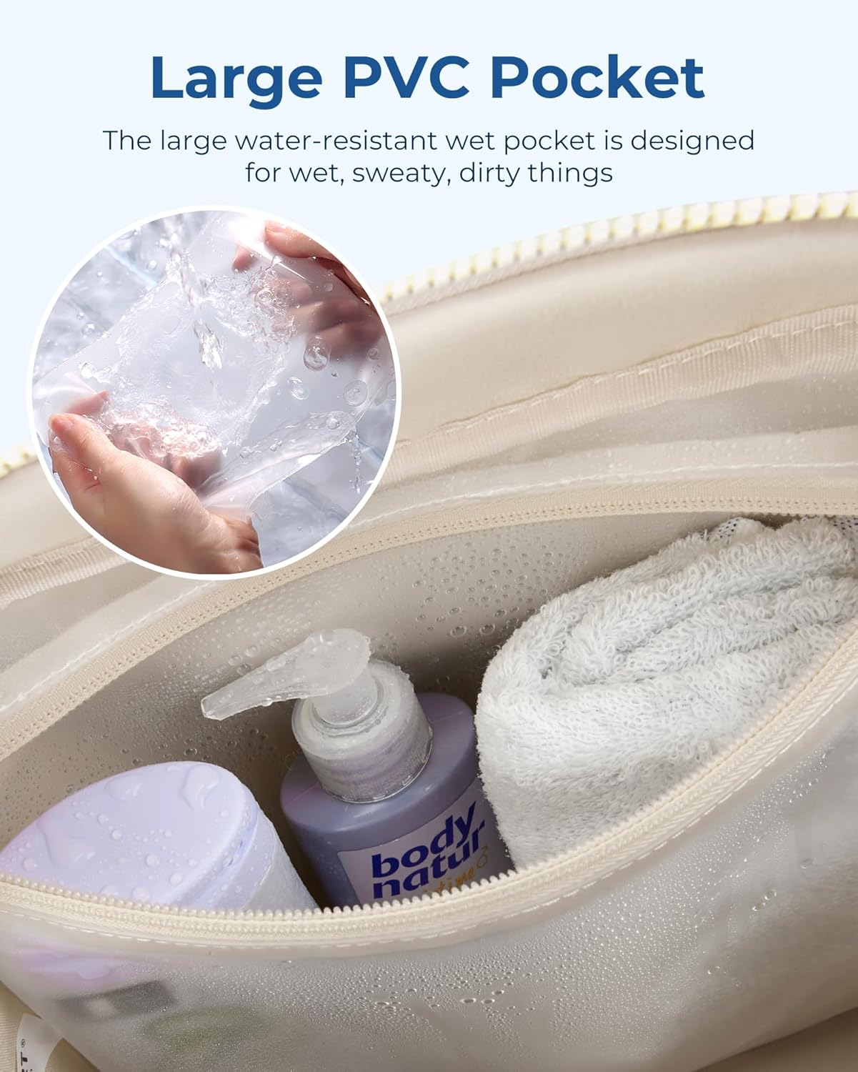 Detalle 2 de BAGSMART Womens Gym Bag 24L travel bag