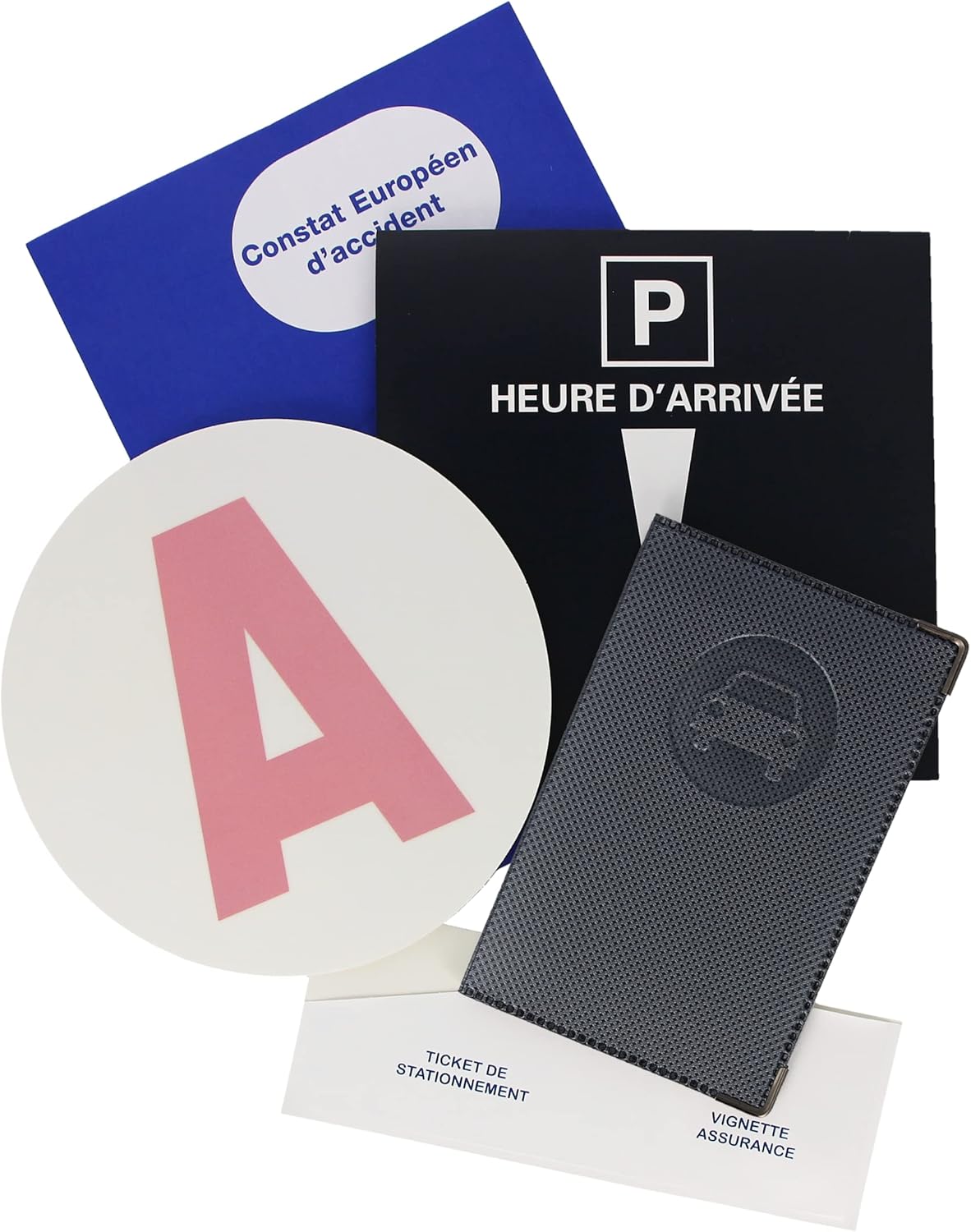 Thumbnail 4 de Color Pop Kit Jeune conducteur (porte-papiers voiture + A + constat + porte-vignette assurance/parking) – Fabrication française