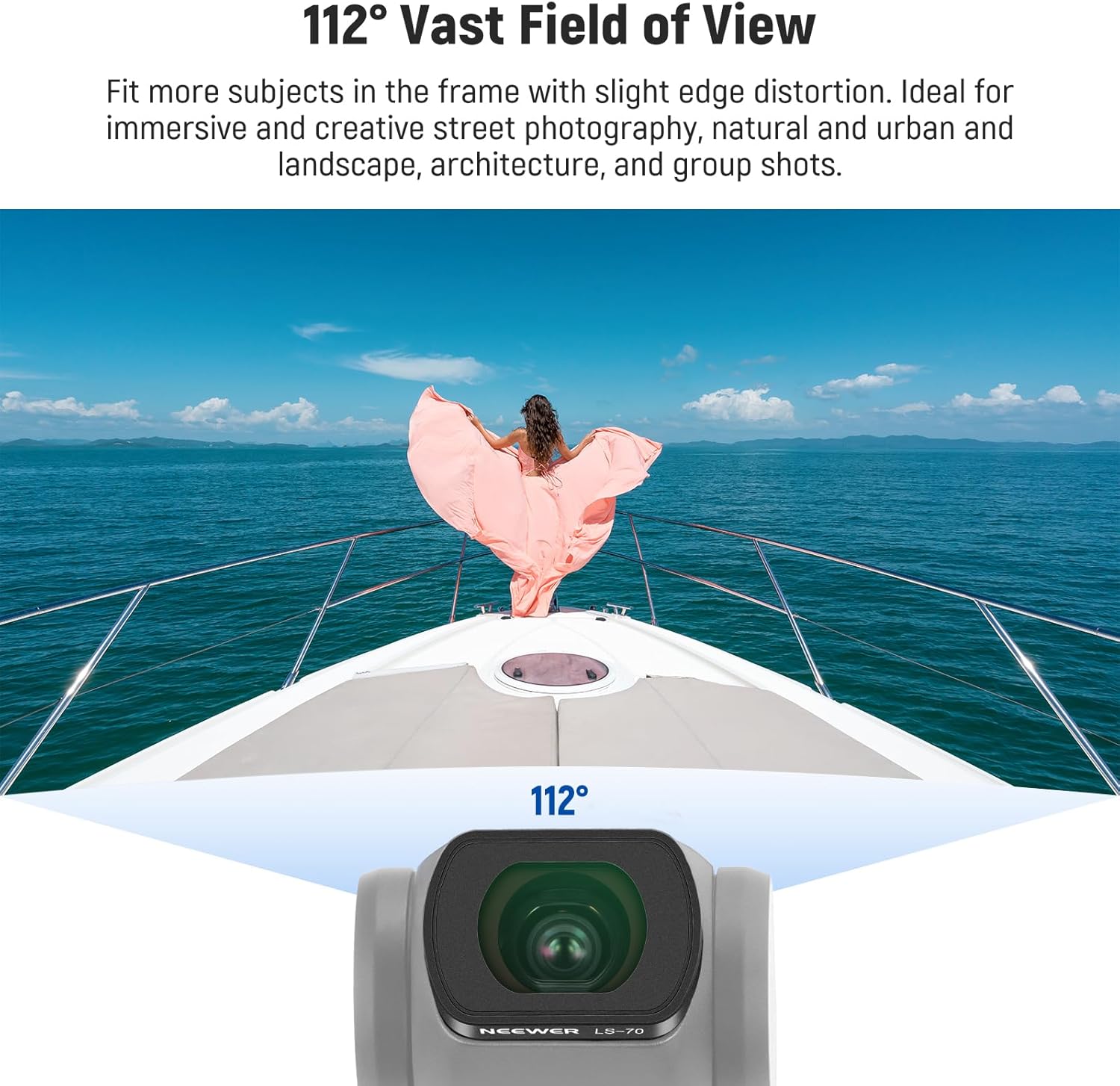 Thumbnail 2 de NEEWER Magnetic ND Filter Set for DJI Osmo Pocket 4 & 3 Creator Combo (ND2-32 Variable, CPL, 1/4 Black Diffusion + 0.72x Wide Lens)