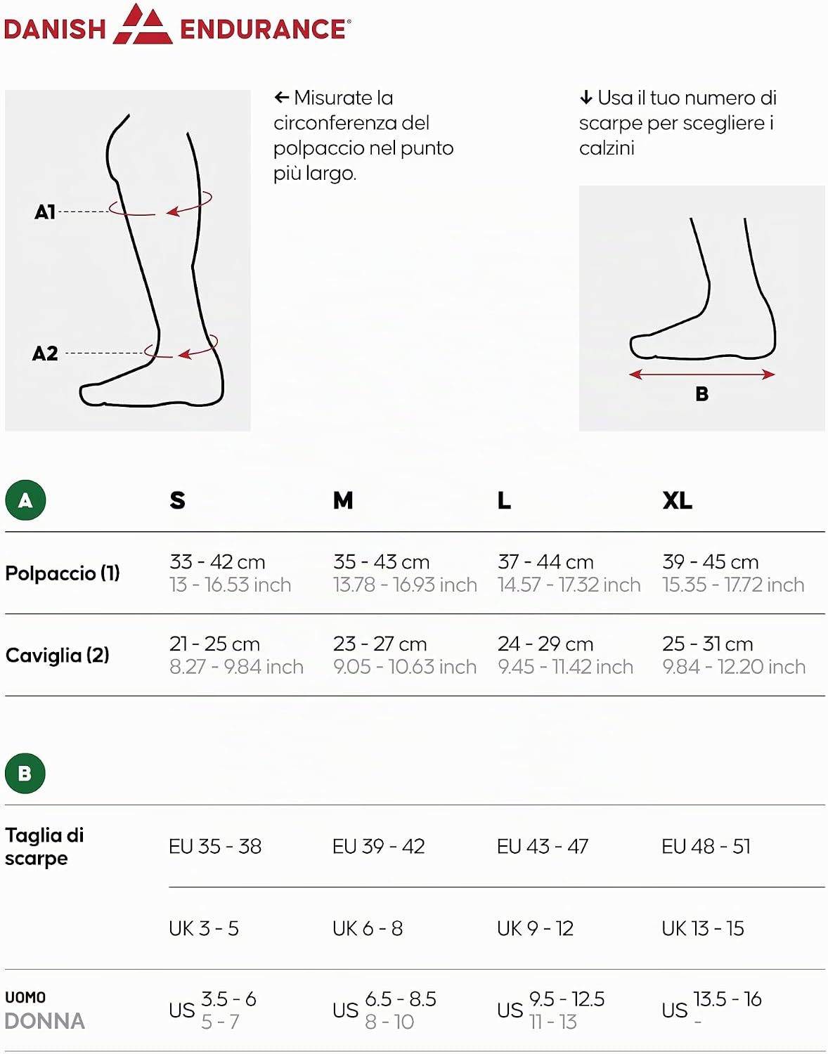 Detalle 2 de DANISH ENDURANCE Calze Compressione 21-26 mmHg