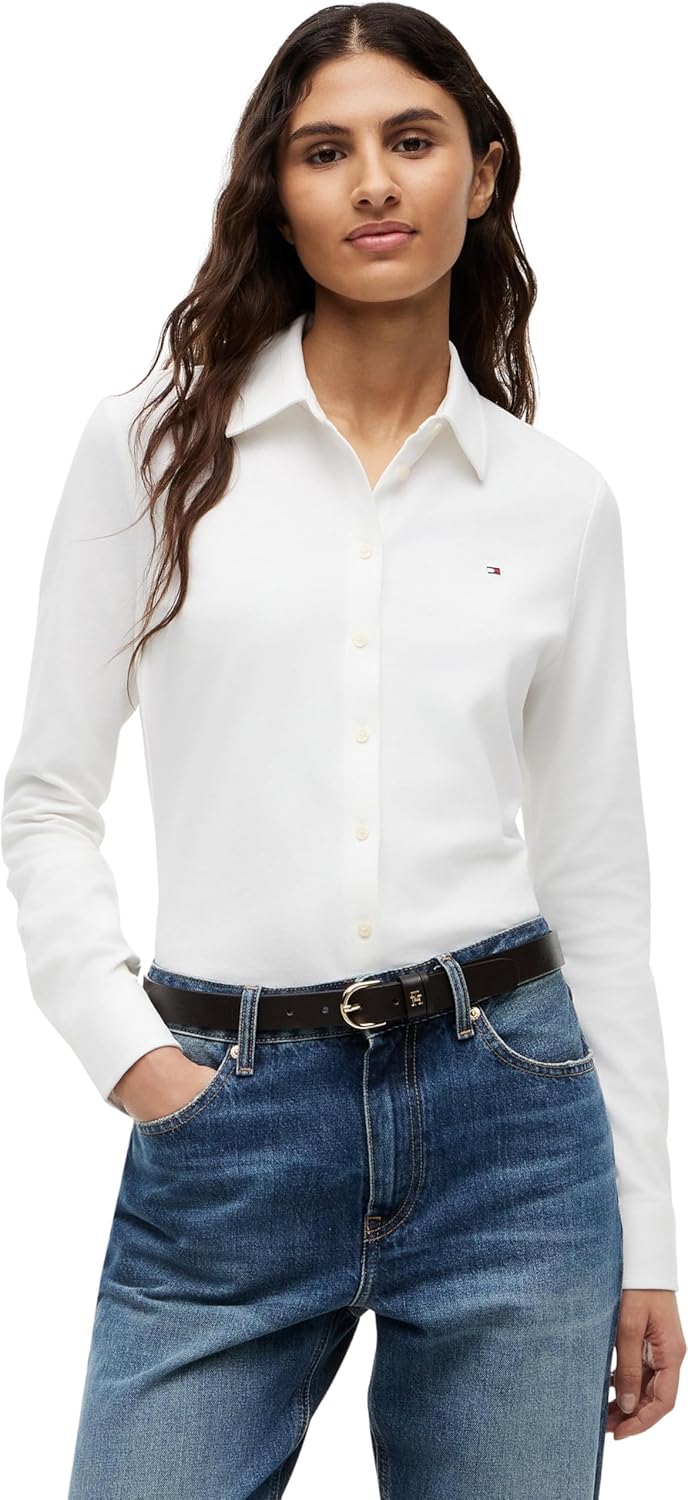 Thumbnail 6 de Tommy Hilfiger Chemise Femme 1985 Slim – Col Pointu