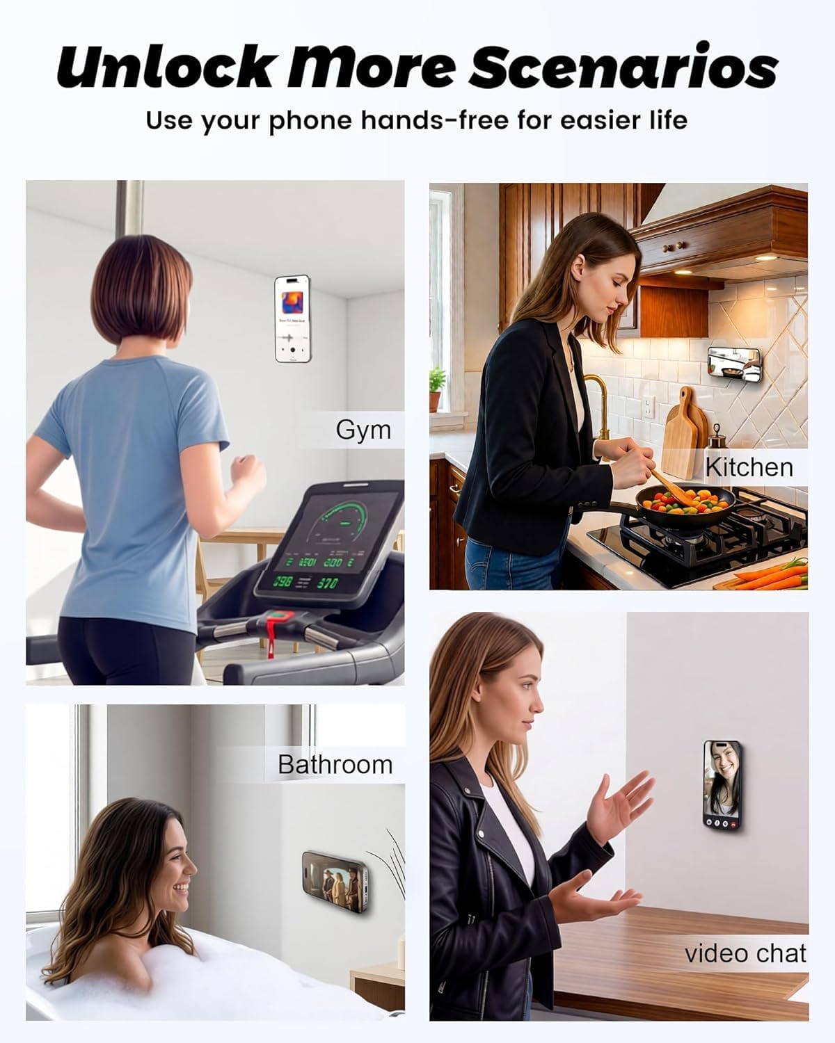 Detalle 1 de Double-Sided Suction Cup Phone Mount, Silicone