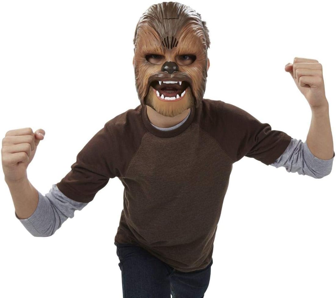 Detalle 1 de Roaring Chewbacca Wookie Mask (Star Wars The Force Awakens) — Electronic Chewbacca Mask in Brown
