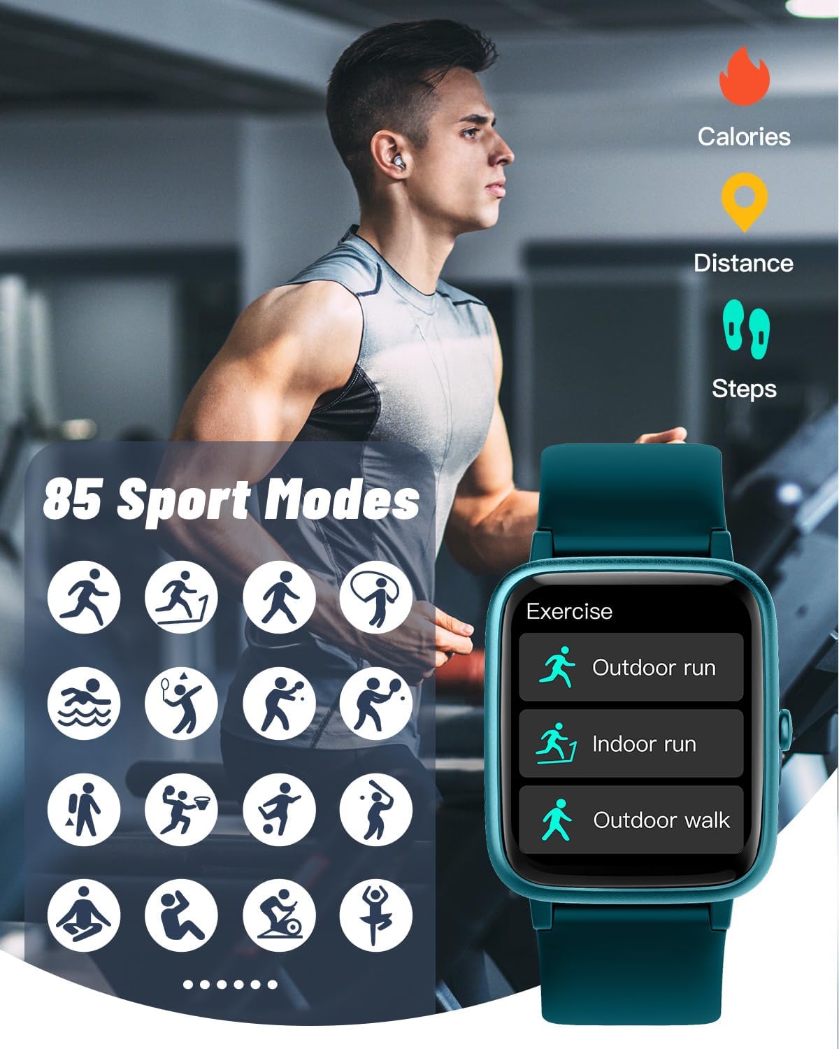 Thumbnail 4 de GRV Smart Watch Heart Rate, 5-7 day battery