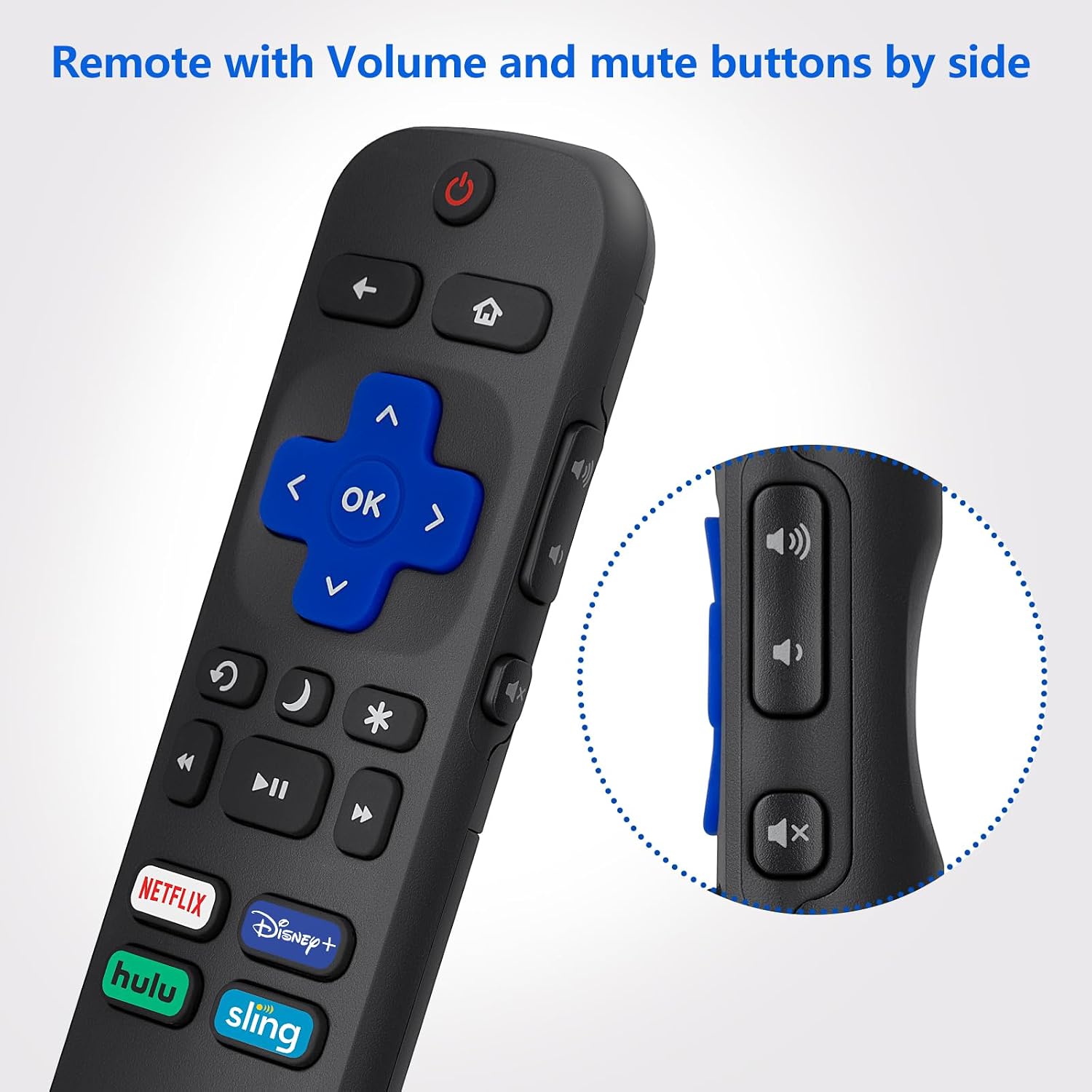 Thumbnail 2 de Roku TV Replacement Remote for TCL Hisense Onn Insignia Roku