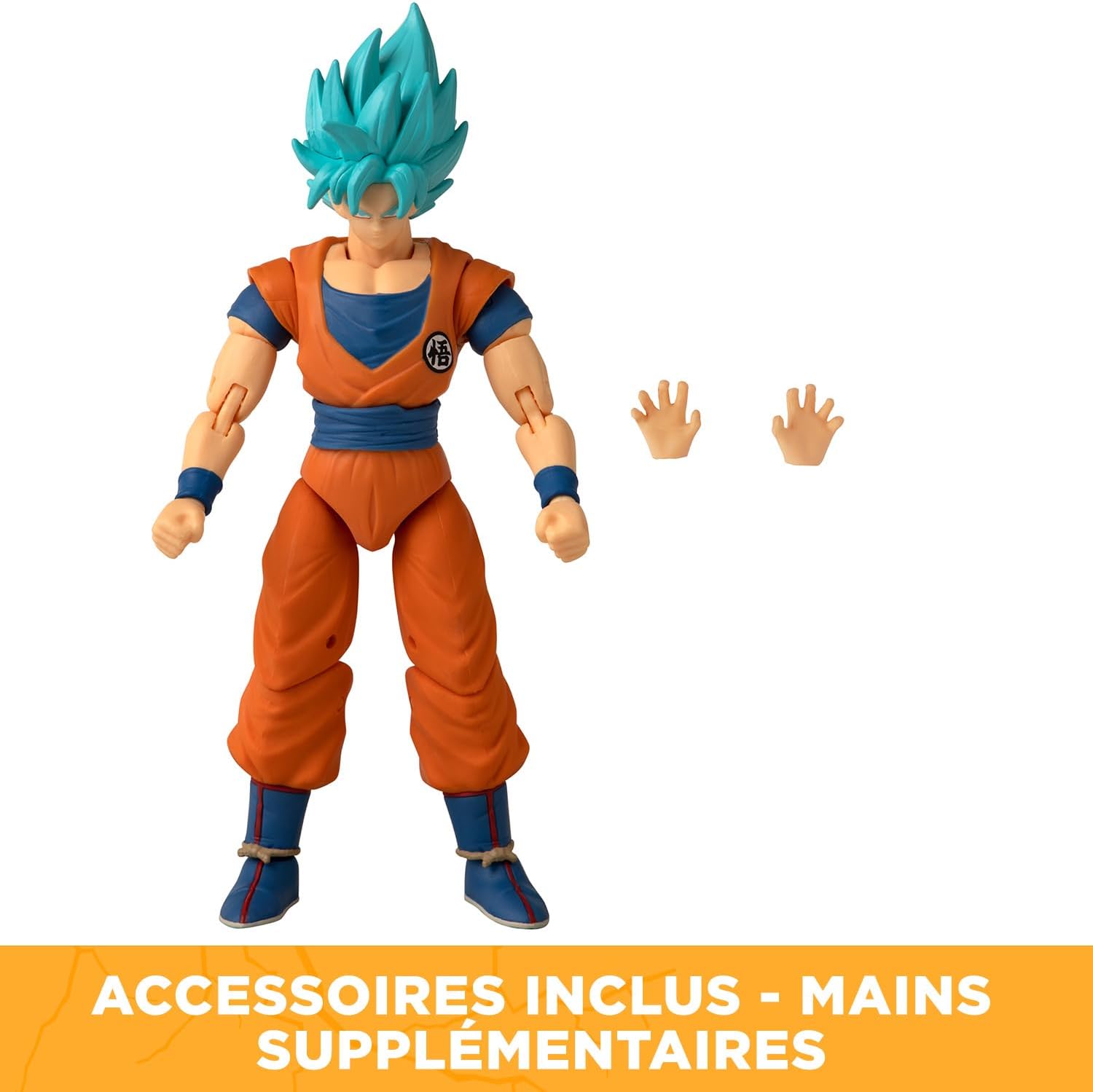 Detalle 2 de BANDAI Dragon Ball Super – Figurine articulée Dragon Stars 17 cm Blue Goku (Super Saiyan Blue)