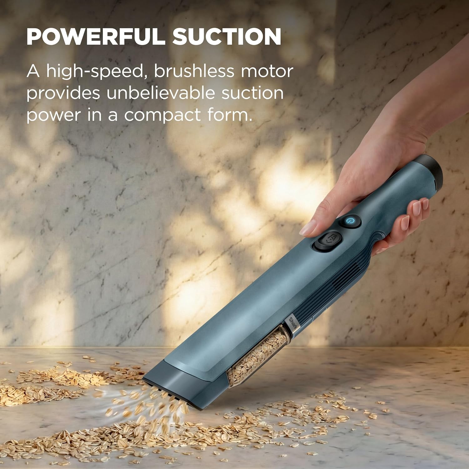 Detalle de Shark WANDVAC WV201LBL Cordless Handheld Vacuum, 1.4 lb, Harbor Slate