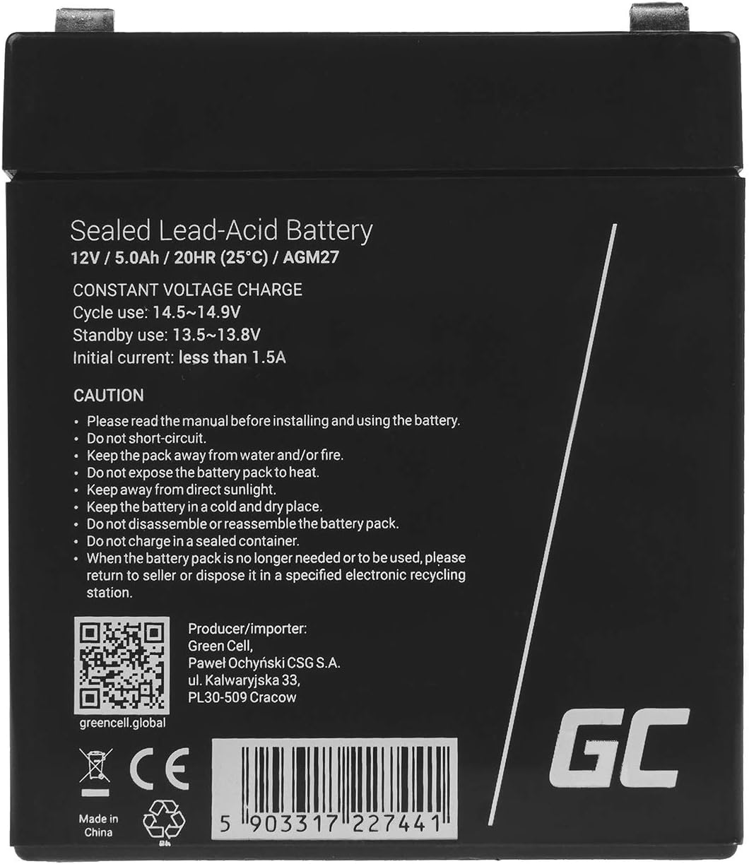 Thumbnail 1 de Green Cell® AGM 12V 5Ah Akku 🔋