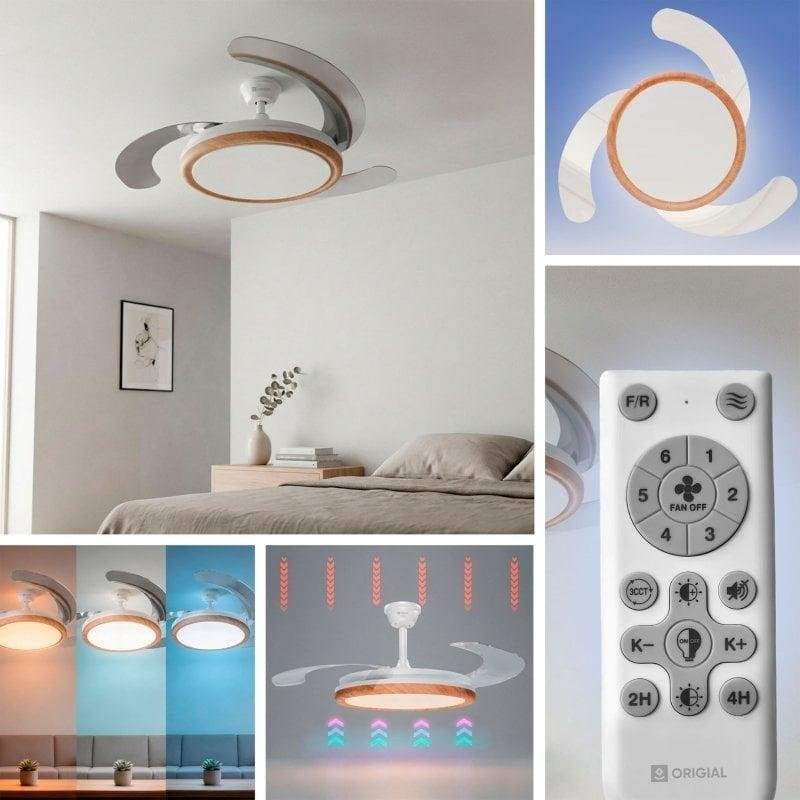 Thumbnail 3 de Ventilador de Techo Origial AirBliss Ceiling Retractable 30W: Luz LED, 6 velocidades y mando a distancia