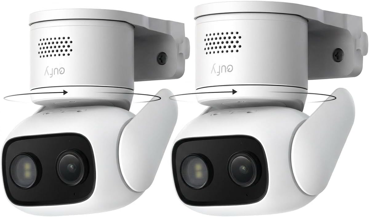 Detalle de eufy Wired Cam C31 2-Pack: 360° Coverage, 24/7 Local Recording and No Monthly Fees