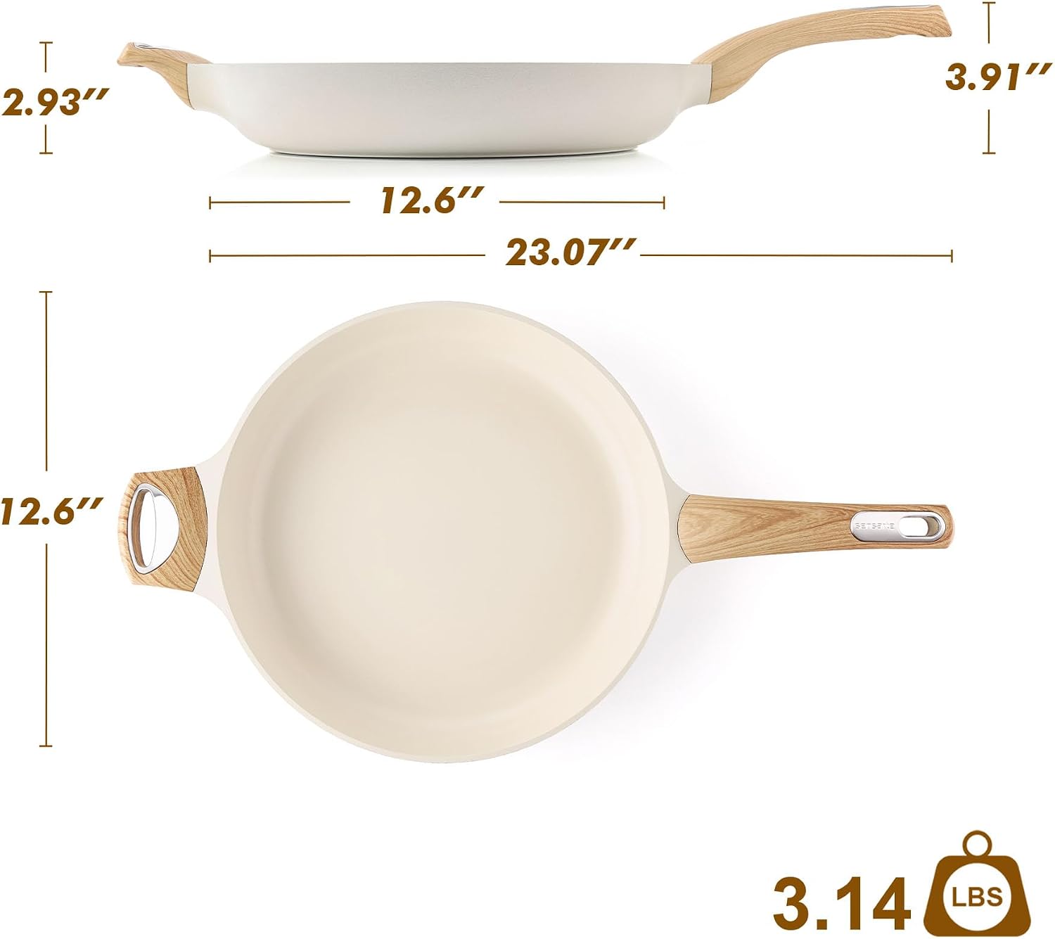 Thumbnail 5 de SENSARTE Ceramic Nonstick Frying Pan 12.5"