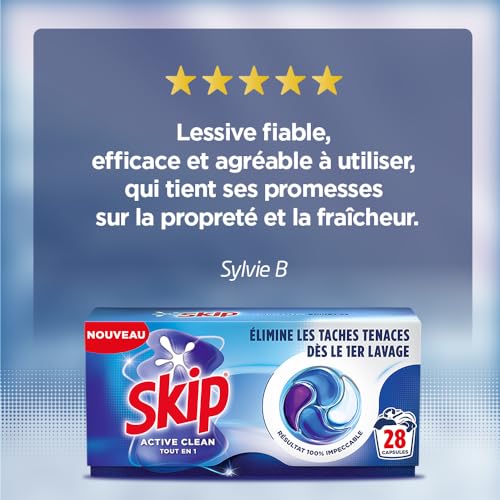 Thumbnail 10 de Skip Capsules Lessive Tout en 1 Active Clean – 4x28 Lavages
