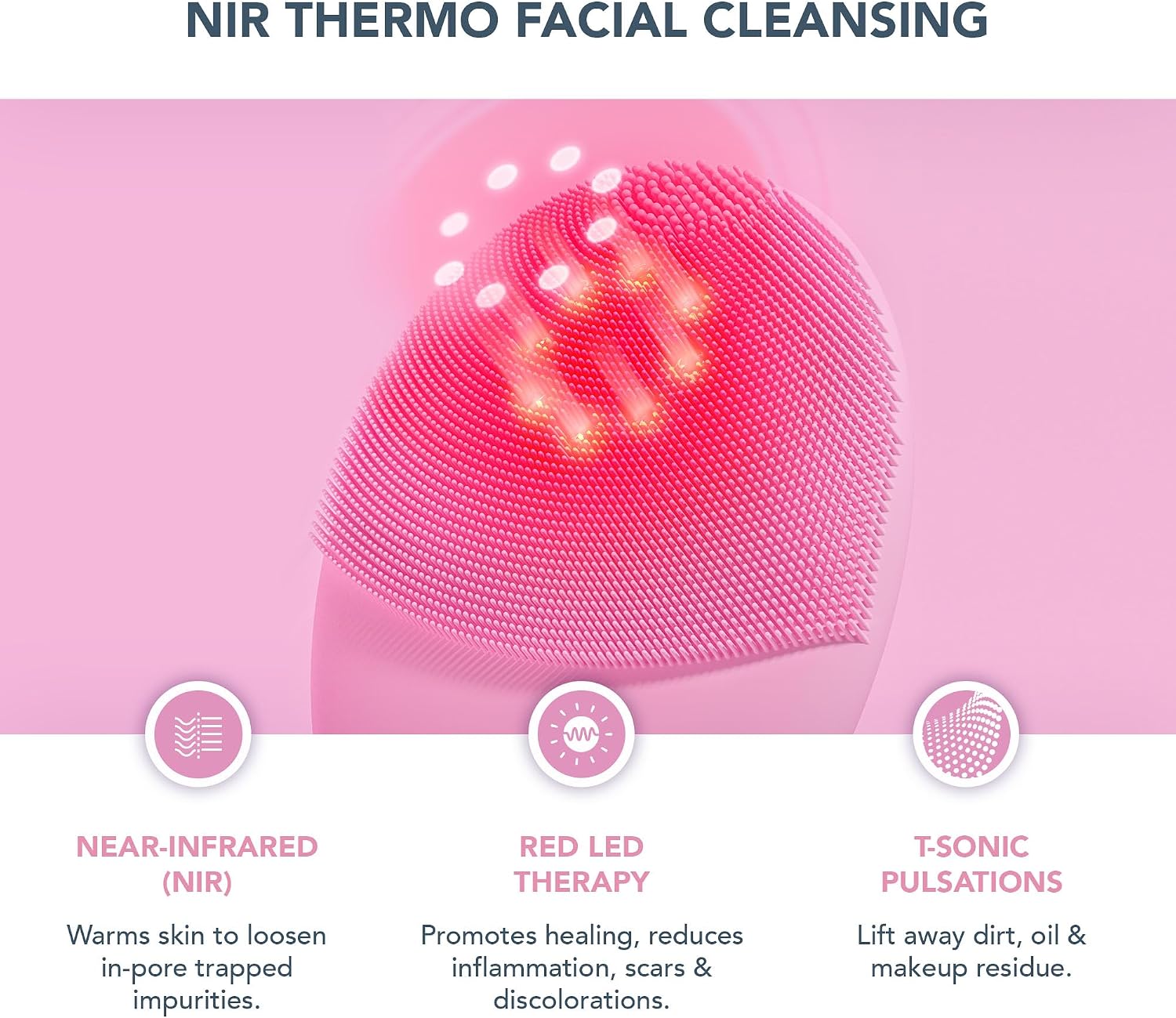 Thumbnail 3 de FOREO Firm & Clean Ensemble Luna 4 Plus : brosse visage + sérum 2.0 avec thérapie par lumière proche infrarouge et micro-courant