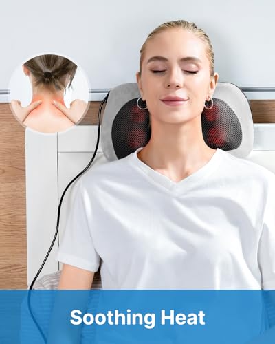 Detalle 1 de RENPHO Masajeador cervical y de espalda con calor