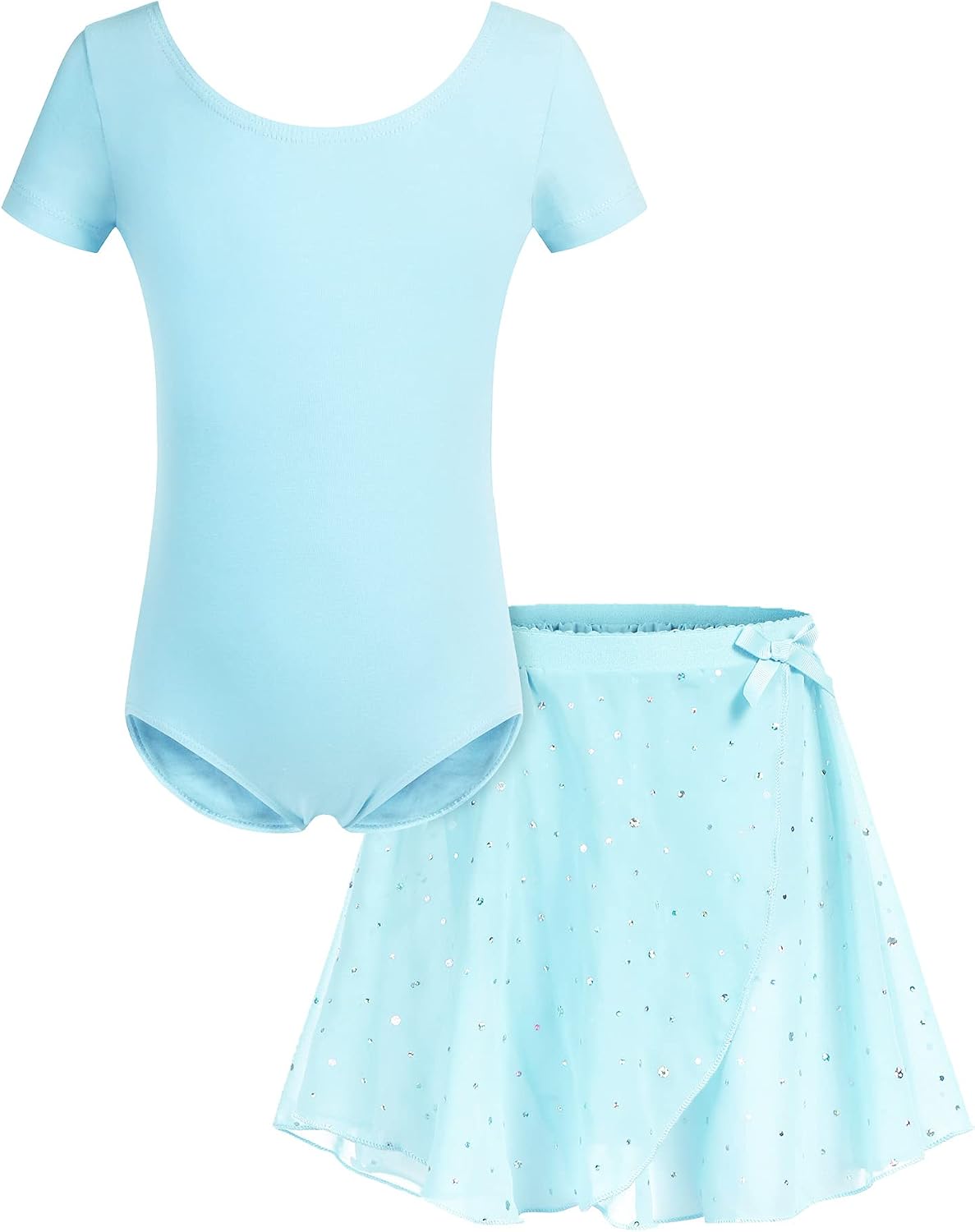 Bricnat abbigliamento da balletto per ragazze 2–10 anni: vestito/body in cotone con tutù
