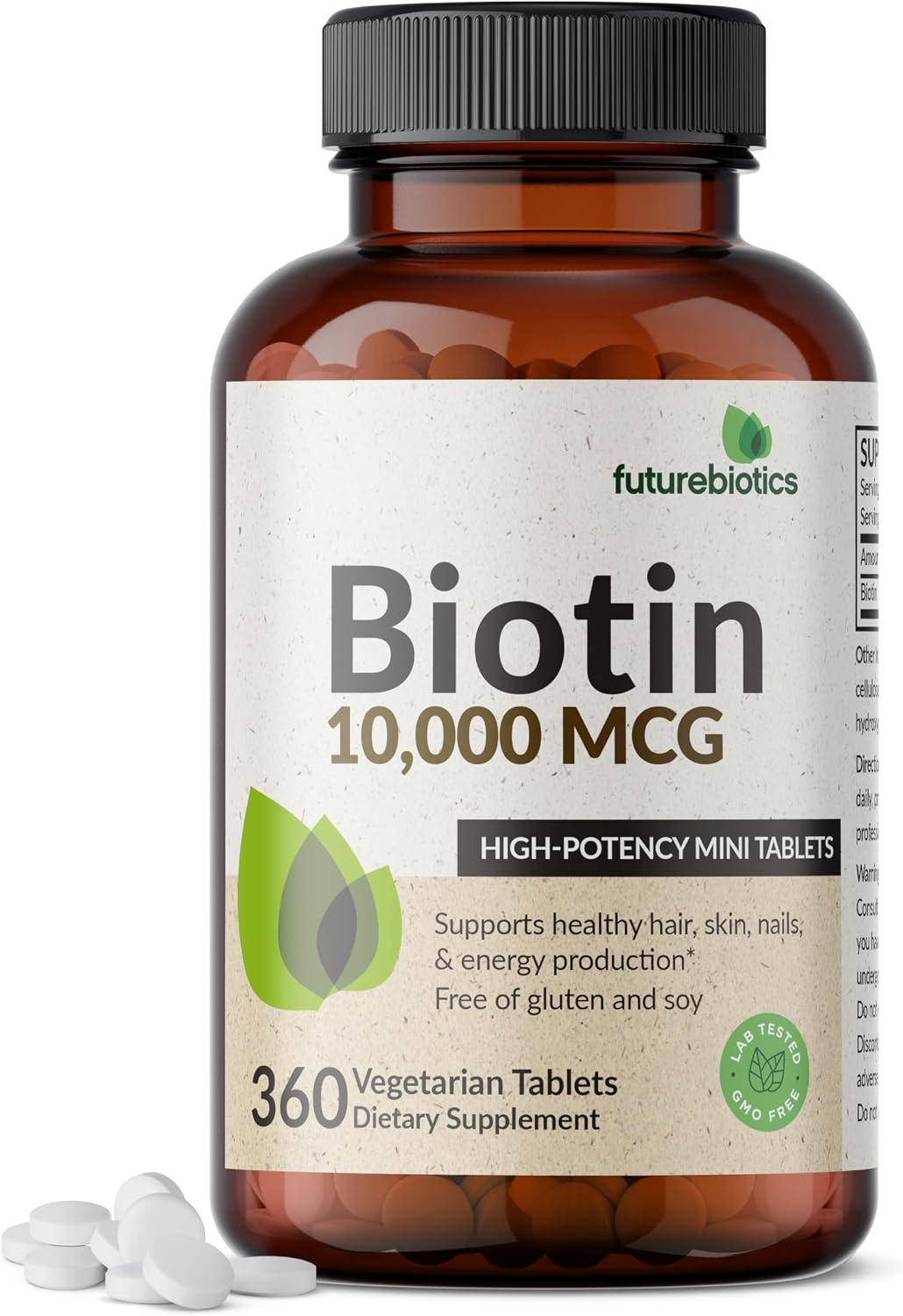 Detalle de Futurebiotics Biotin Supplement 10,000 mcg