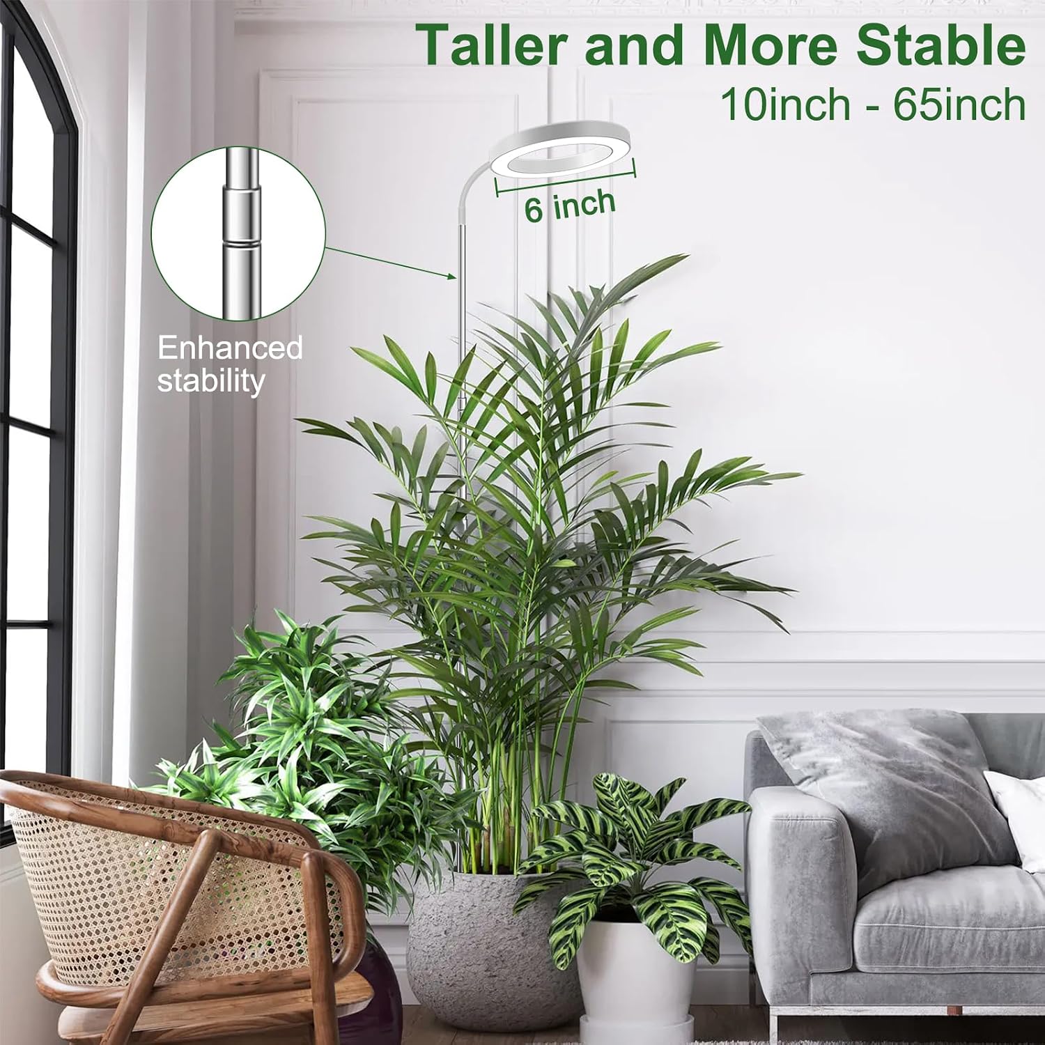 Detalle 2 de wolezek Pflanzenlampe 160cm 🌱