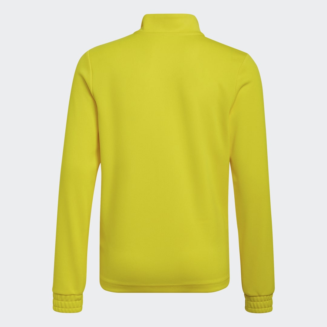 Detalle 2 de Sudadera entrenamiento Entrada 22 de Adidas: útil para entrenos y descanso en color Amarillo