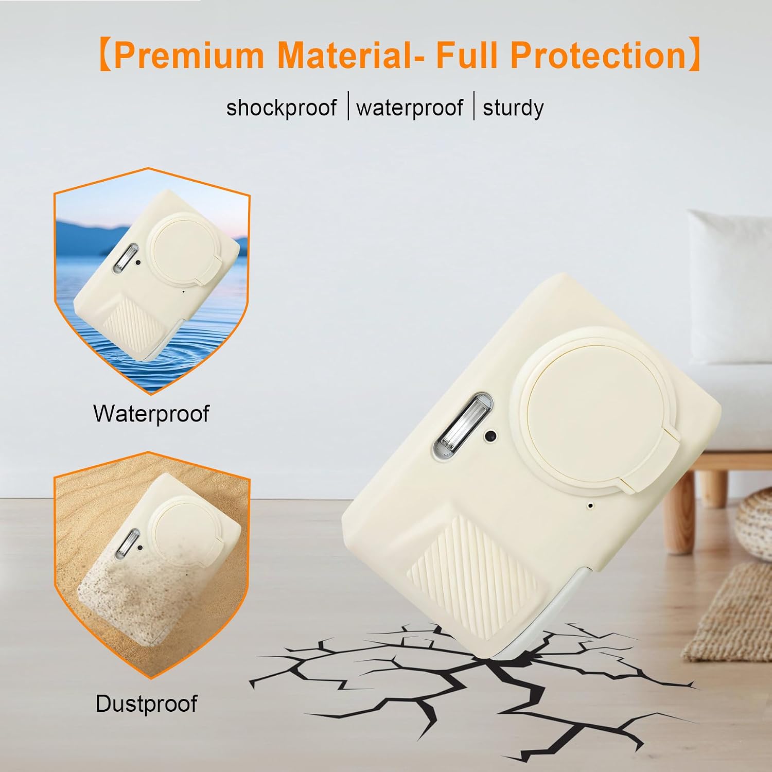 Thumbnail 5 de Elonbo Soft Silicone Case for Kodak PIXPRO FZ45 – White